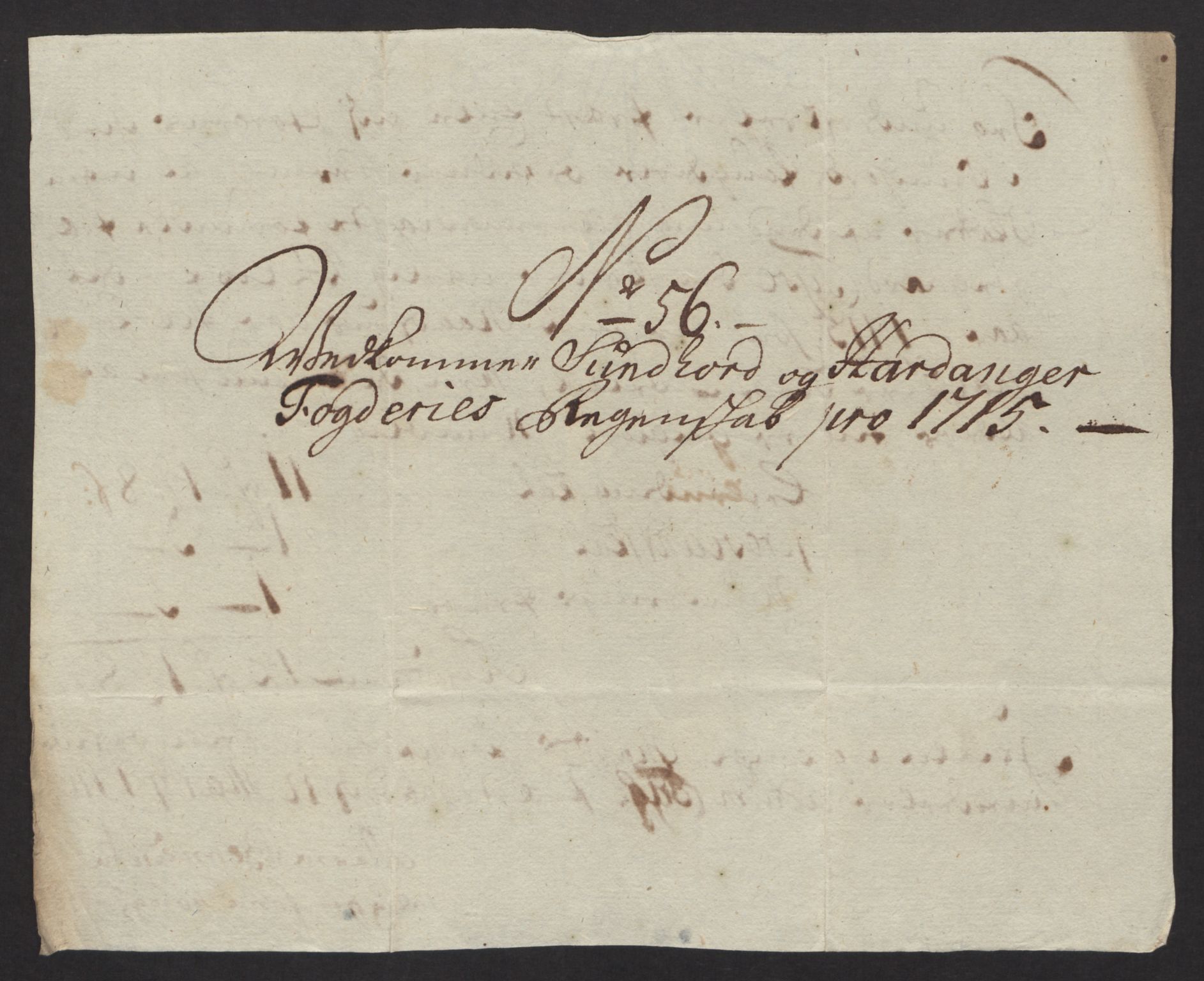 Rentekammeret inntil 1814, Reviderte regnskaper, Fogderegnskap, AV/RA-EA-4092/R48/L2991: Fogderegnskap Sunnhordland og Hardanger, 1715, p. 397