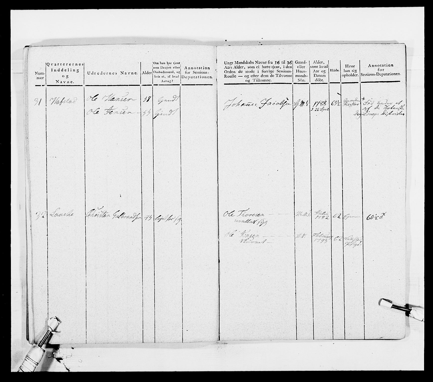 Generalitets- og kommissariatskollegiet, Det kongelige norske kommissariatskollegium, AV/RA-EA-5420/E/Eh/L0003: 1. Sønnafjelske dragonregiment, 1767-1812, p. 707