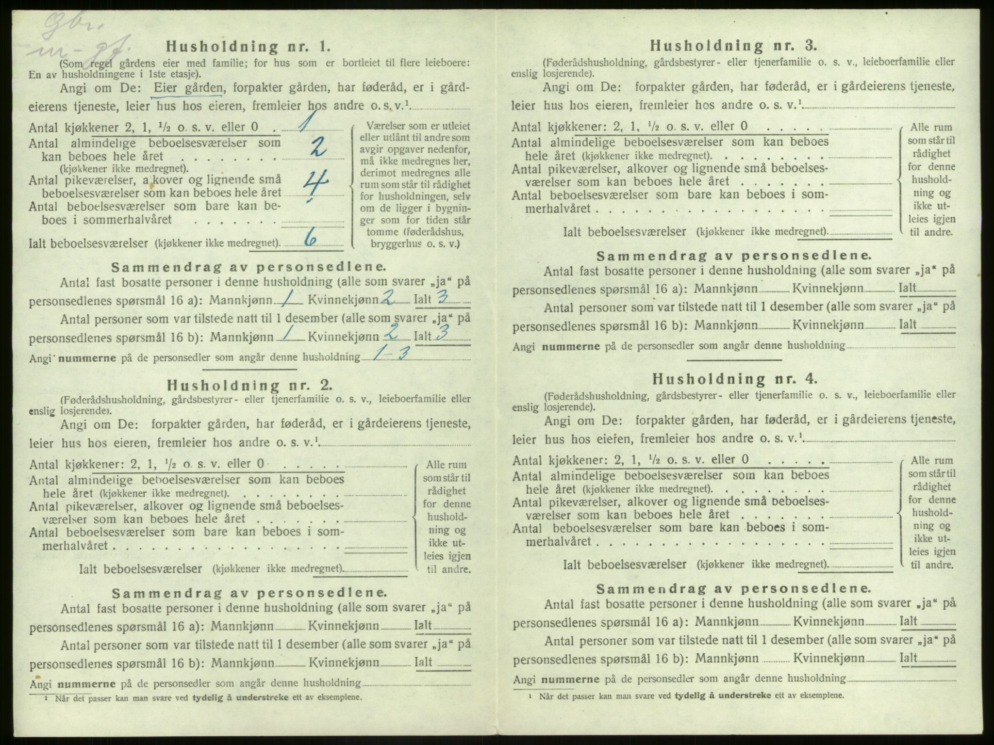 SAB, 1920 census for Kinn, 1920, p. 361