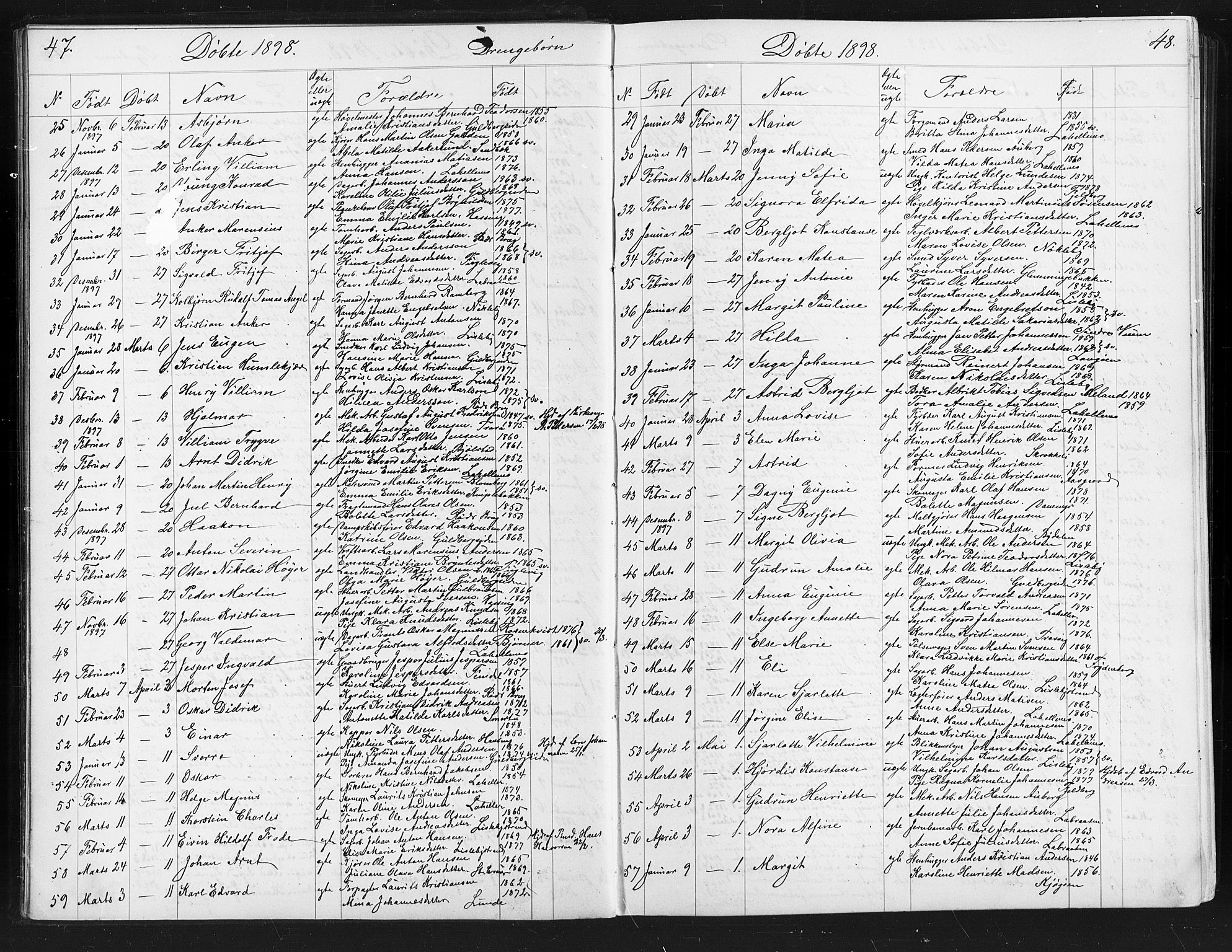 Glemmen prestekontor Kirkebøker, SAO/A-10908/G/Ga/L0006: Parish register (copy) no. 6, 1894-1908, p. 47-48