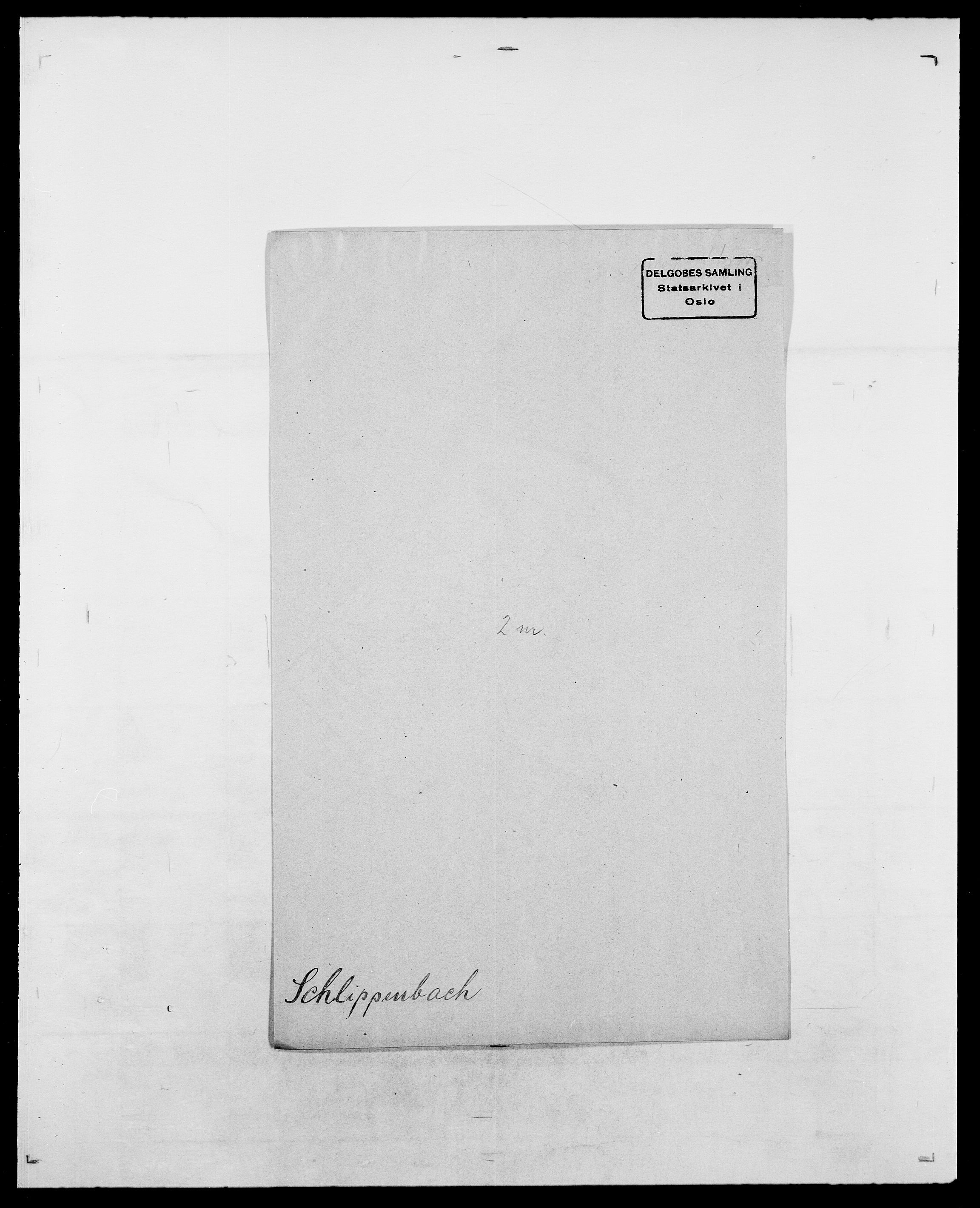 Delgobe, Charles Antoine - samling, AV/SAO-PAO-0038/D/Da/L0034: Saabye - Schmincke, p. 821