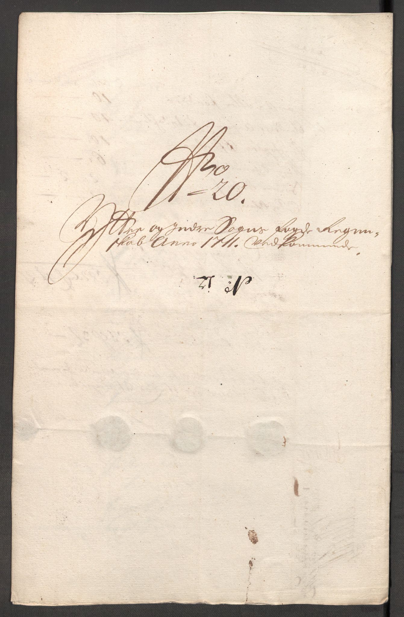 Rentekammeret inntil 1814, Reviderte regnskaper, Fogderegnskap, AV/RA-EA-4092/R52/L3317: Fogderegnskap Sogn, 1711, p. 181