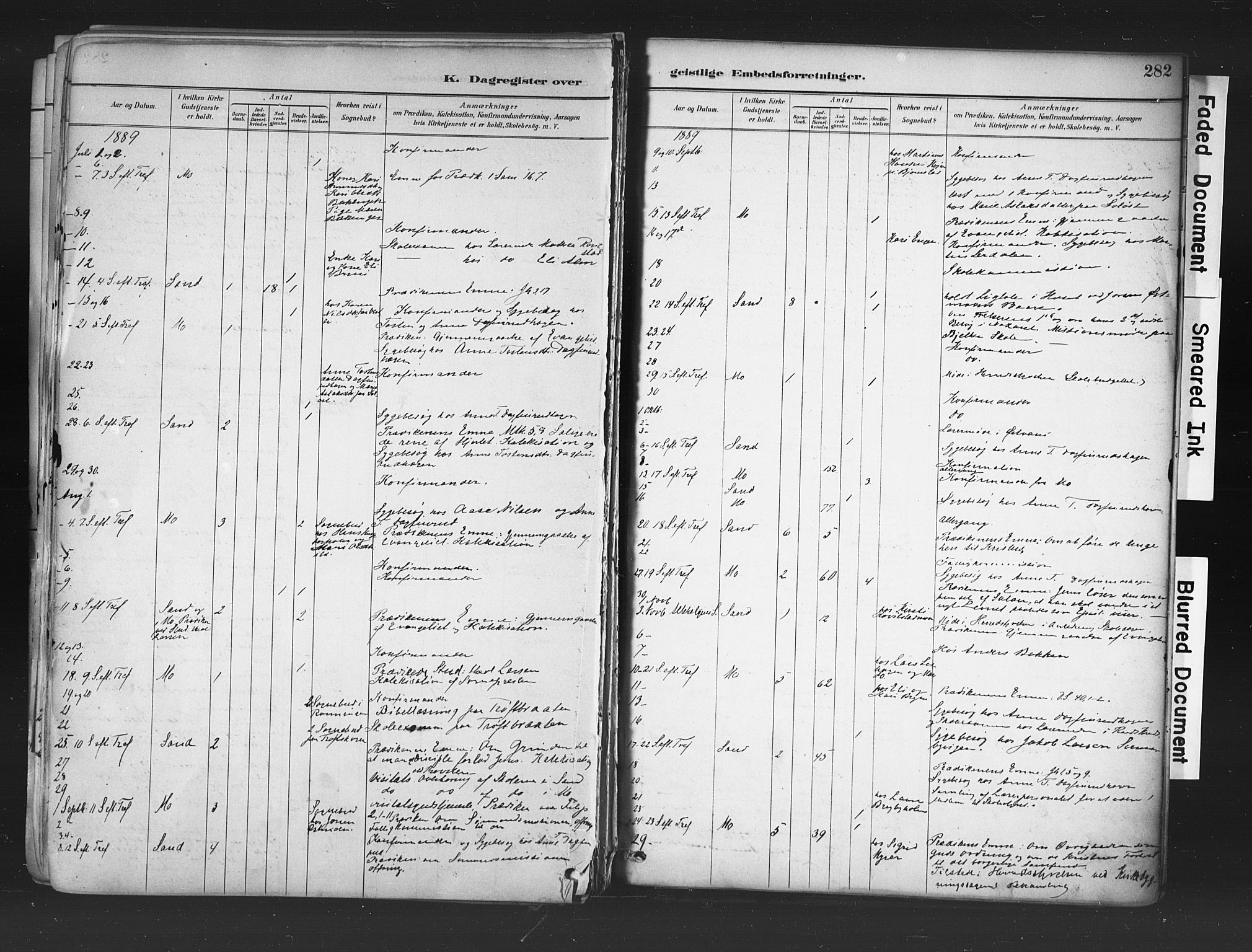 Nord-Odal prestekontor, AV/SAH-PREST-032/H/Ha/Haa/L0006: Parish register (official) no. 6, 1886-1901, p. 282