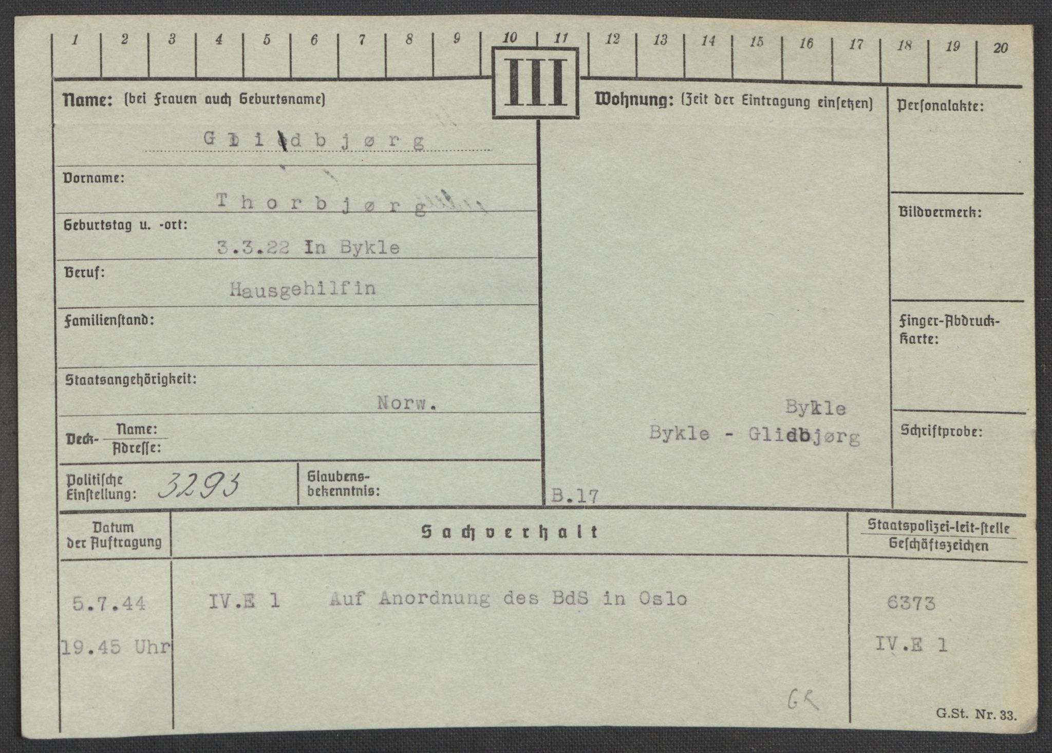 Befehlshaber der Sicherheitspolizei und des SD, AV/RA-RAFA-5969/E/Ea/Eaa/L0003: Register over norske fanger i Møllergata 19: Eng-Hag, 1940-1945, p. 871