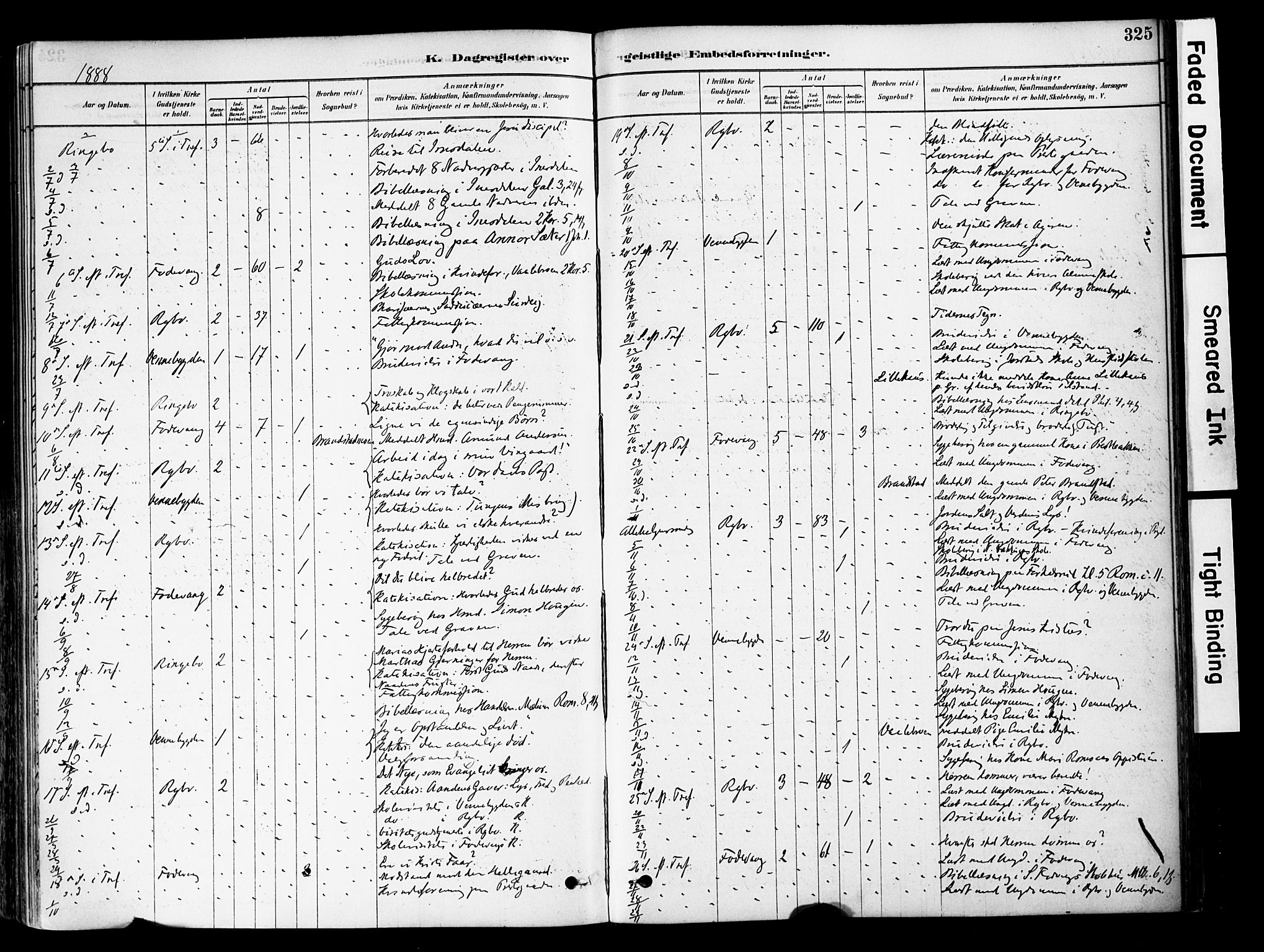 Ringebu prestekontor, AV/SAH-PREST-082/H/Ha/Haa/L0008: Parish register (official) no. 8, 1878-1898, p. 325