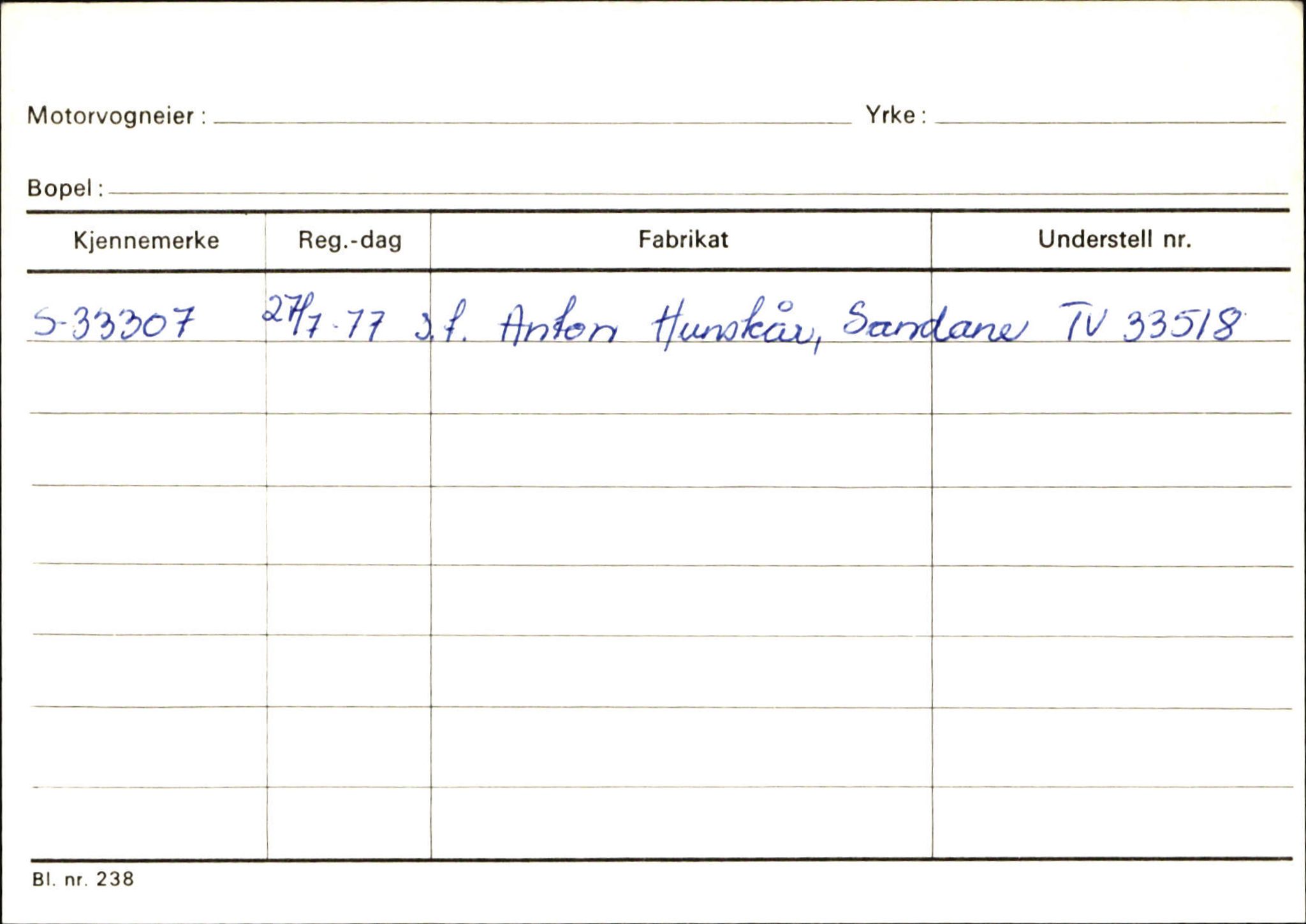 Statens vegvesen, Sogn og Fjordane vegkontor, AV/SAB-A-5301/4/F/L0125: Eigarregister Sogndal V-Å. Aurland A-Å. Fjaler A-N, 1945-1975, p. 1790