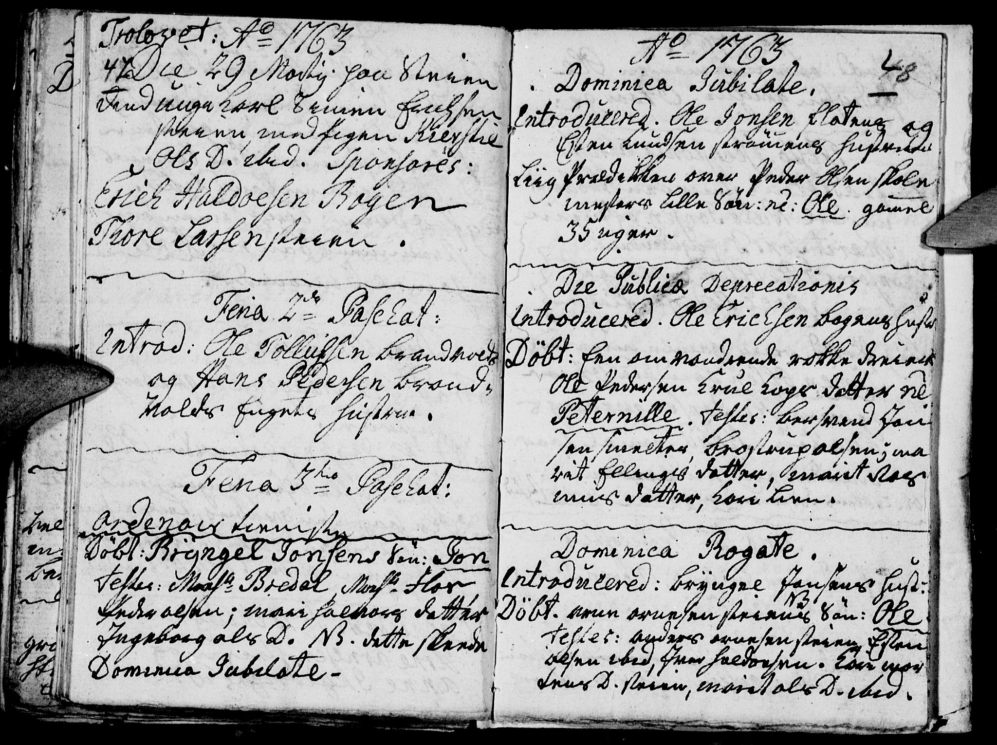Tynset prestekontor, SAH/PREST-058/H/Ha/Haa/L0004: Parish register (official) no. 4, 1761-1763, p. 47-48