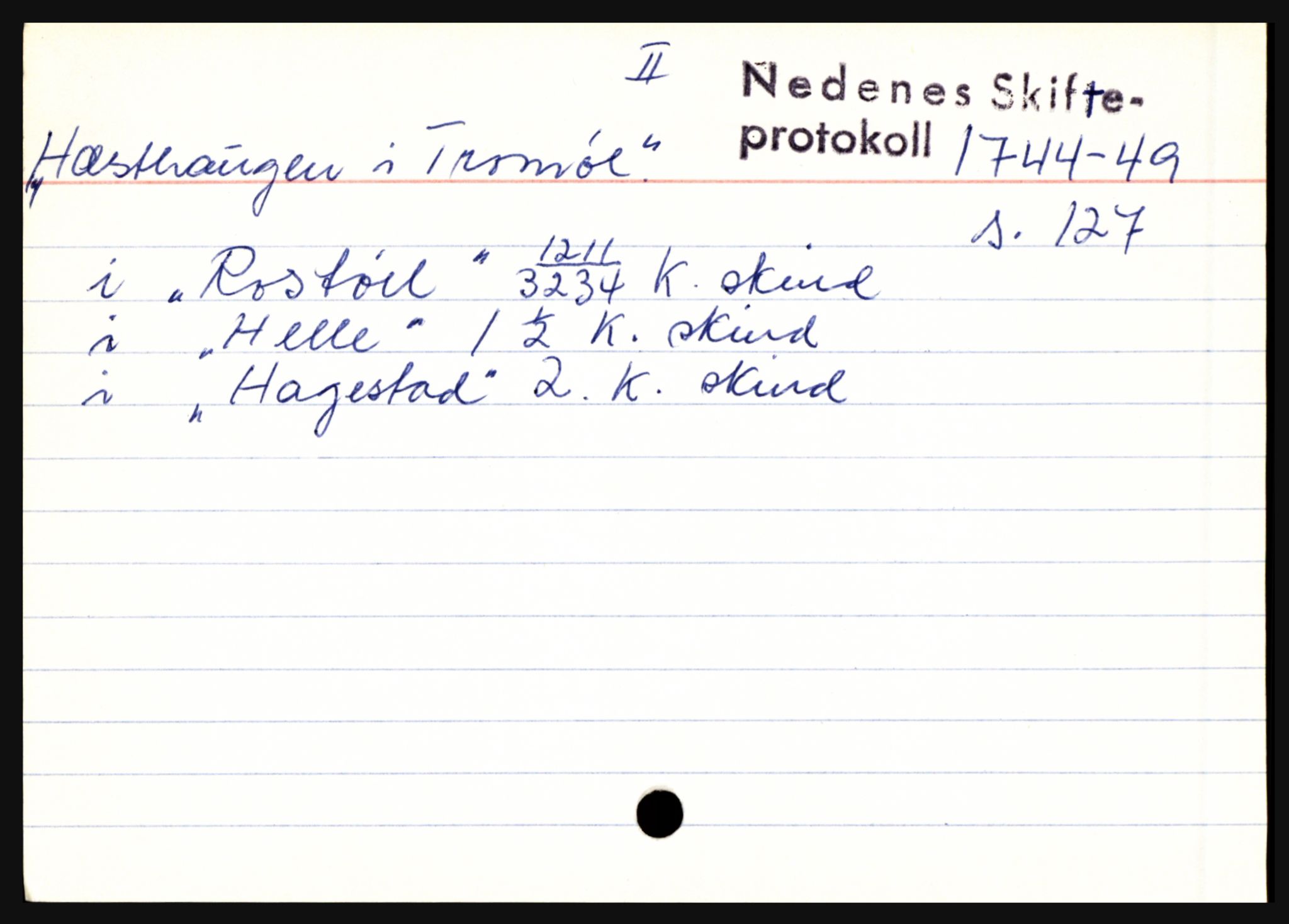 Nedenes sorenskriveri før 1824, AV/SAK-1221-0007/H, p. 12057