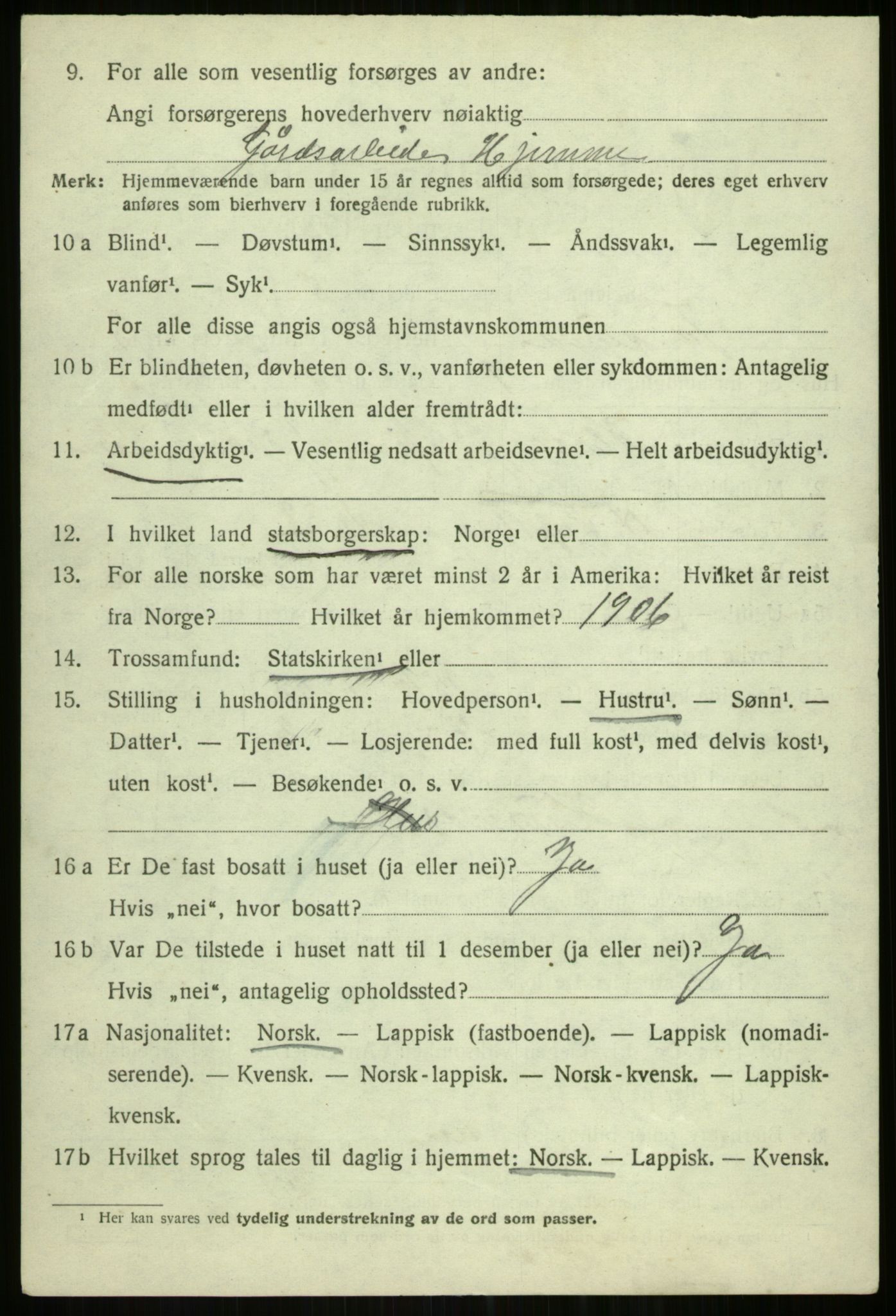 SATØ, 1920 census for Tromsøysund, 1920, p. 2803