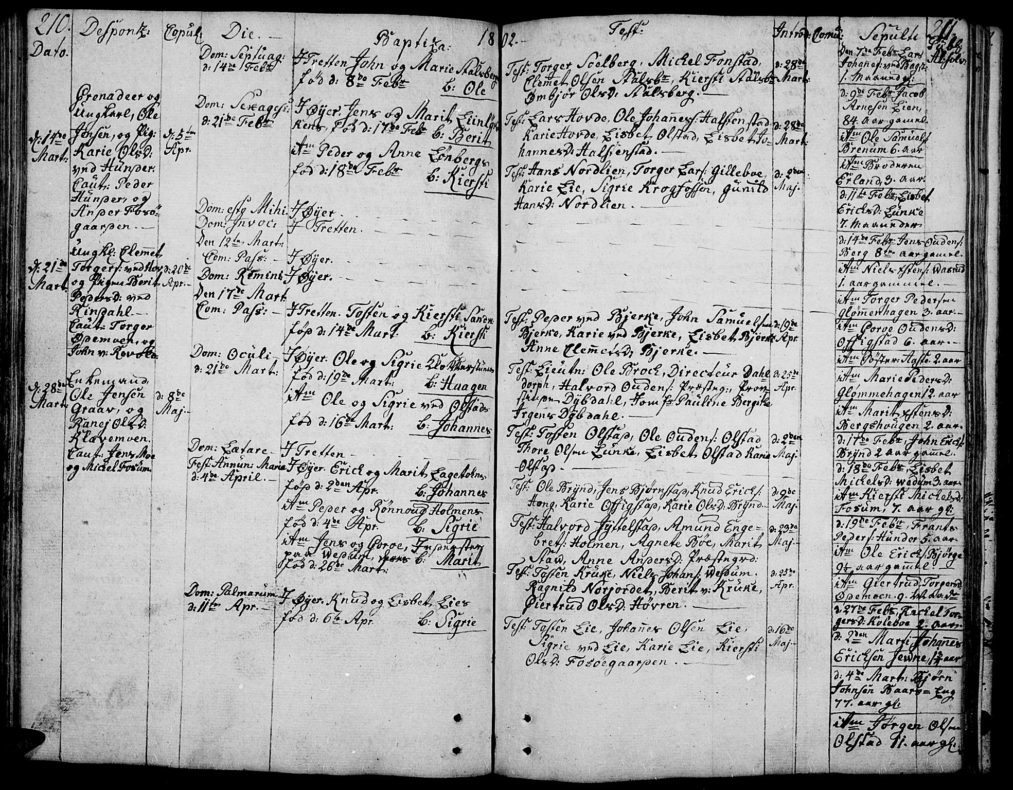 Øyer prestekontor, SAH/PREST-084/H/Ha/Haa/L0003: Parish register (official) no. 3, 1784-1824, p. 210-211