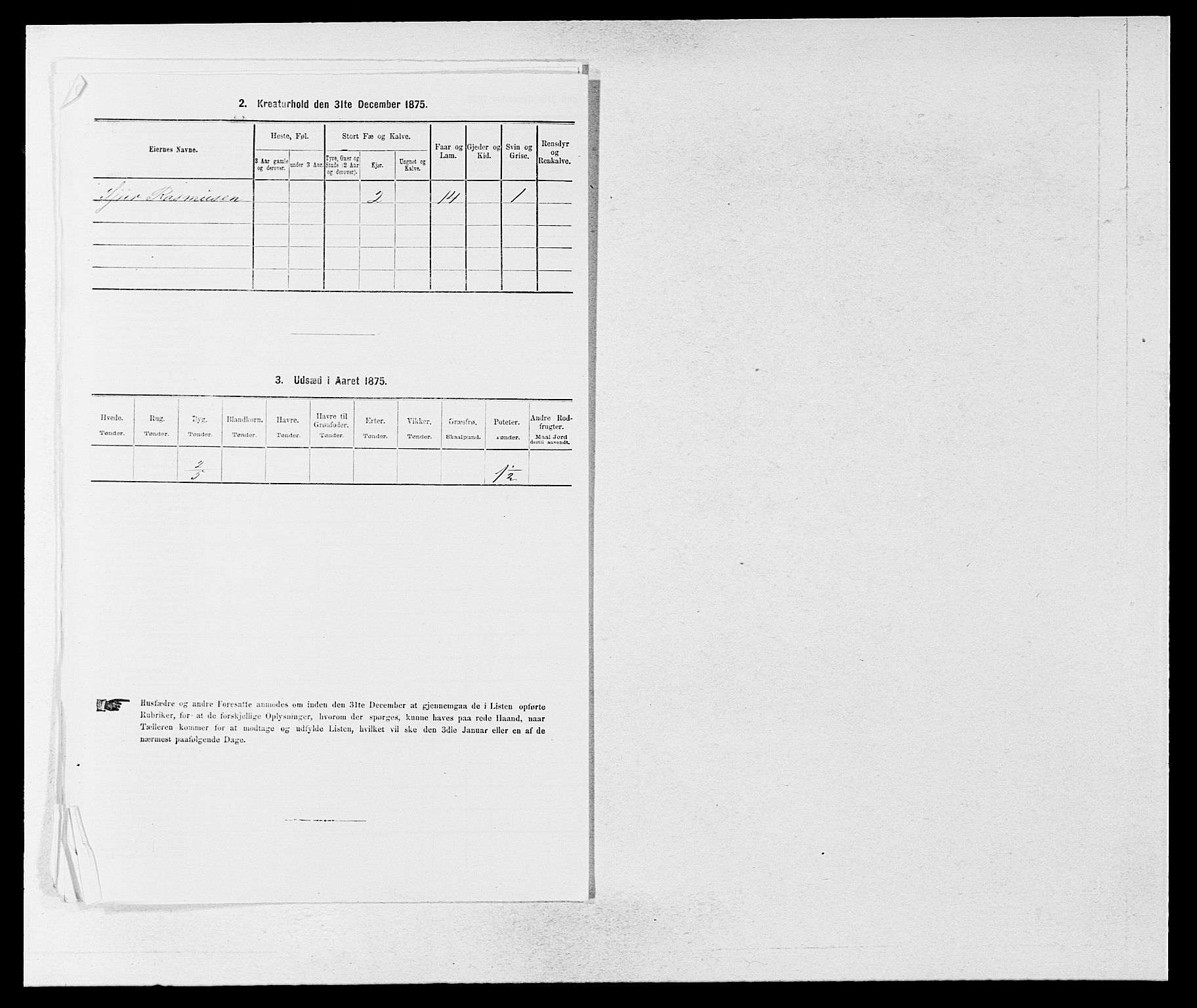 SAB, 1875 census for 1420P Sogndal, 1875, p. 808