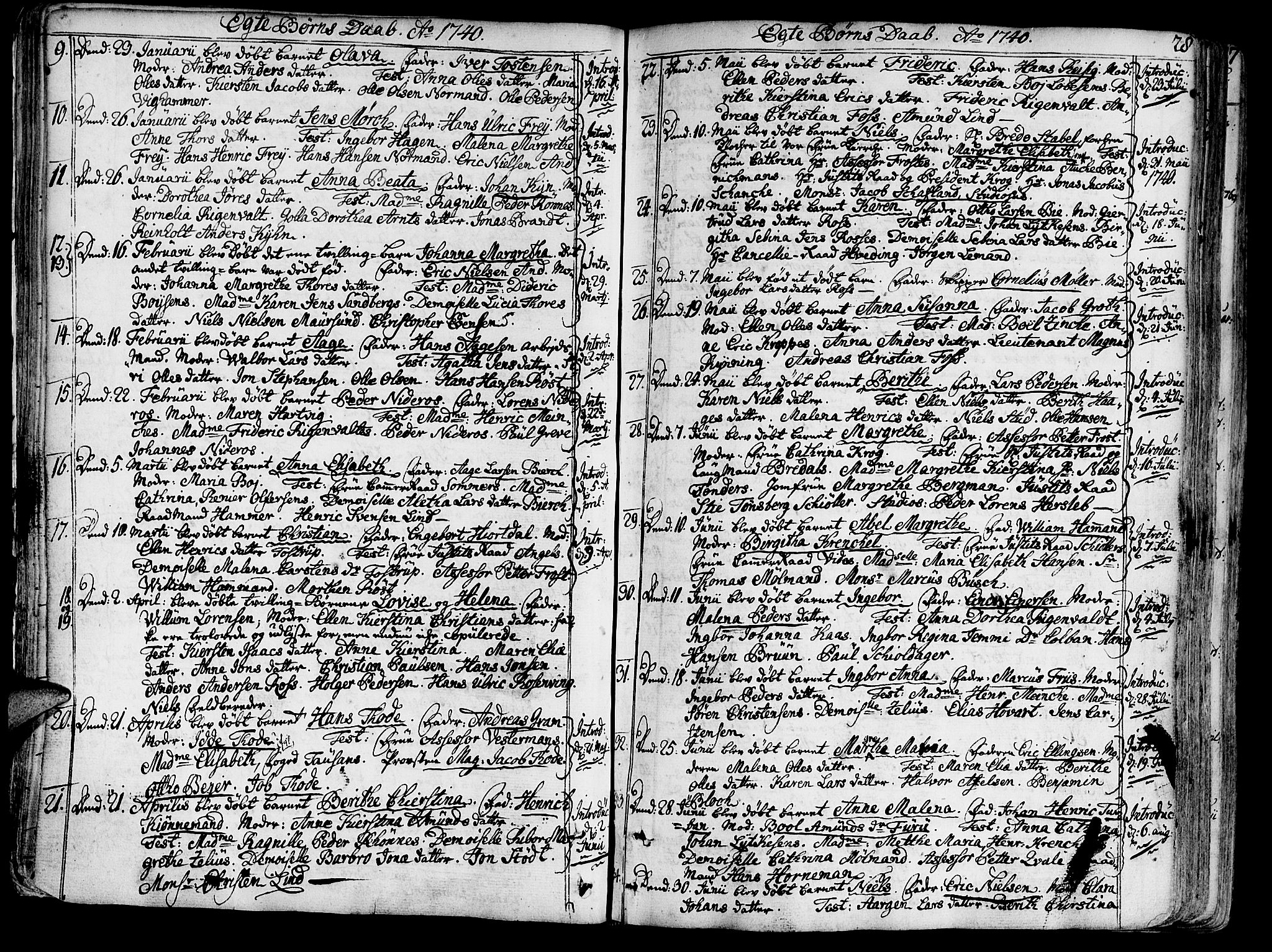 Ministerialprotokoller, klokkerbøker og fødselsregistre - Sør-Trøndelag, SAT/A-1456/602/L0103: Parish register (official) no. 602A01, 1732-1774, p. 28