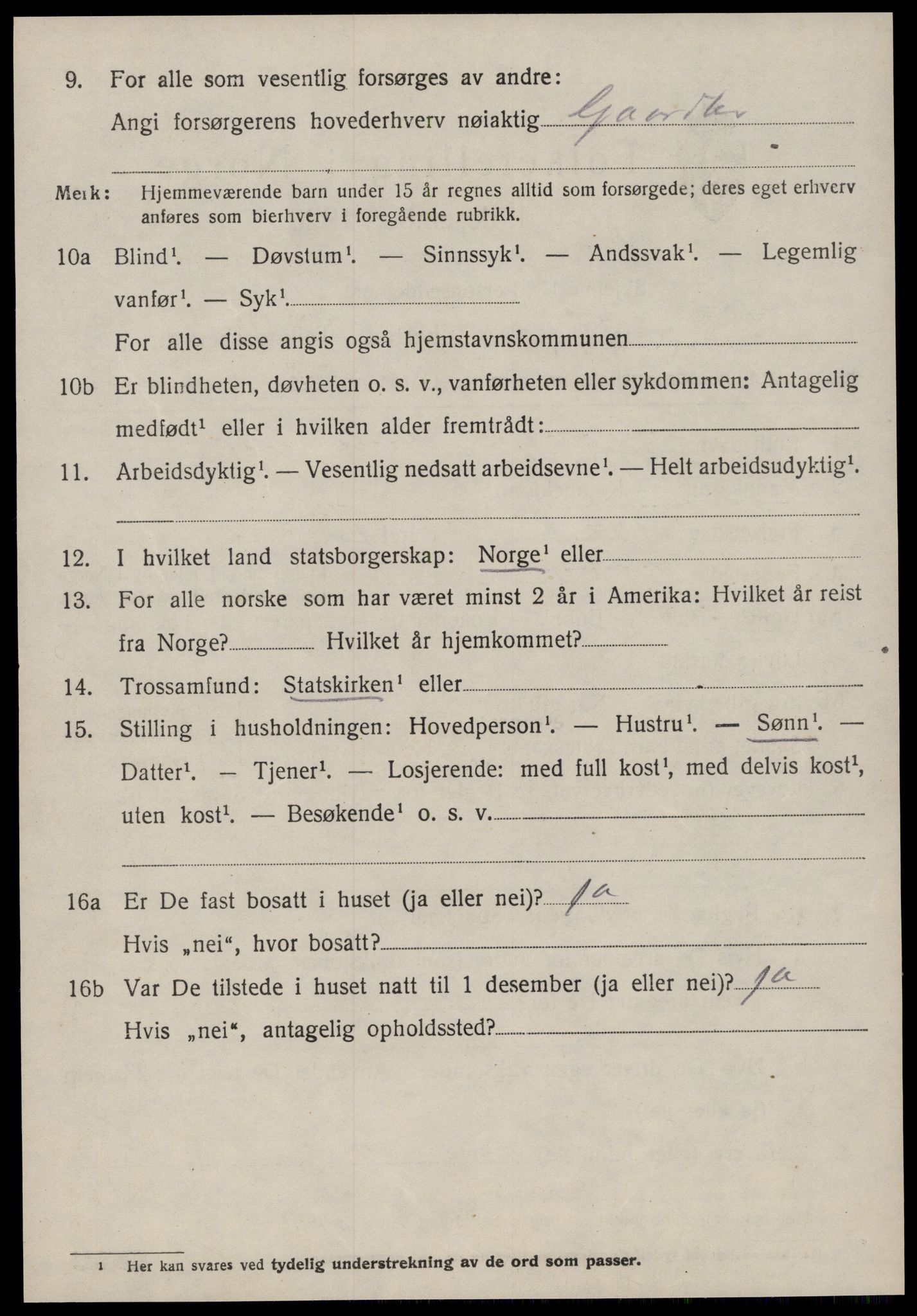 SAT, 1920 census for Ålvundeid, 1920, p. 527