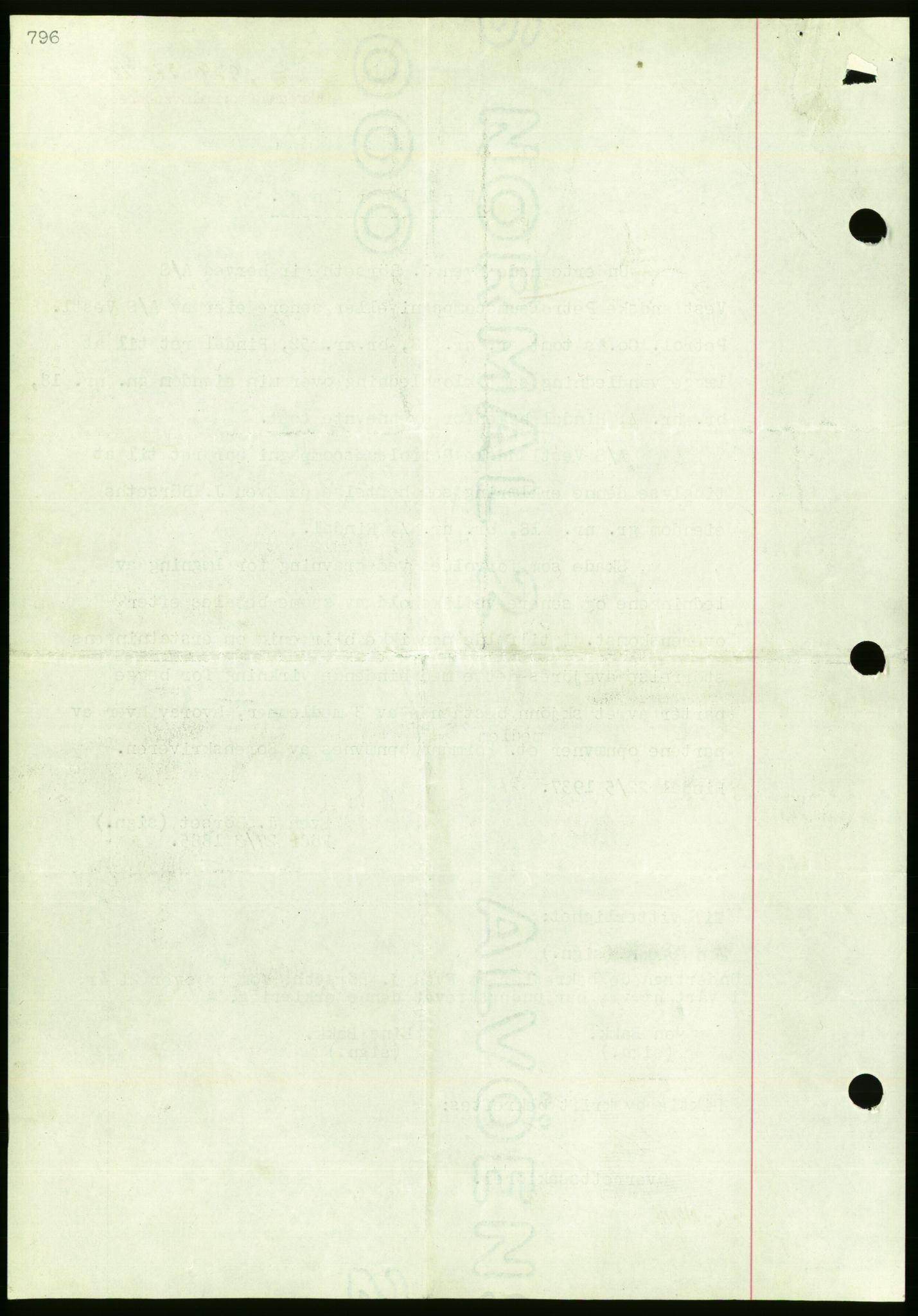 Nordmøre sorenskriveri, AV/SAT-A-4132/1/2/2Ca/L0091: Mortgage book no. B81, 1937-1937, Diary no: : 1979/1937