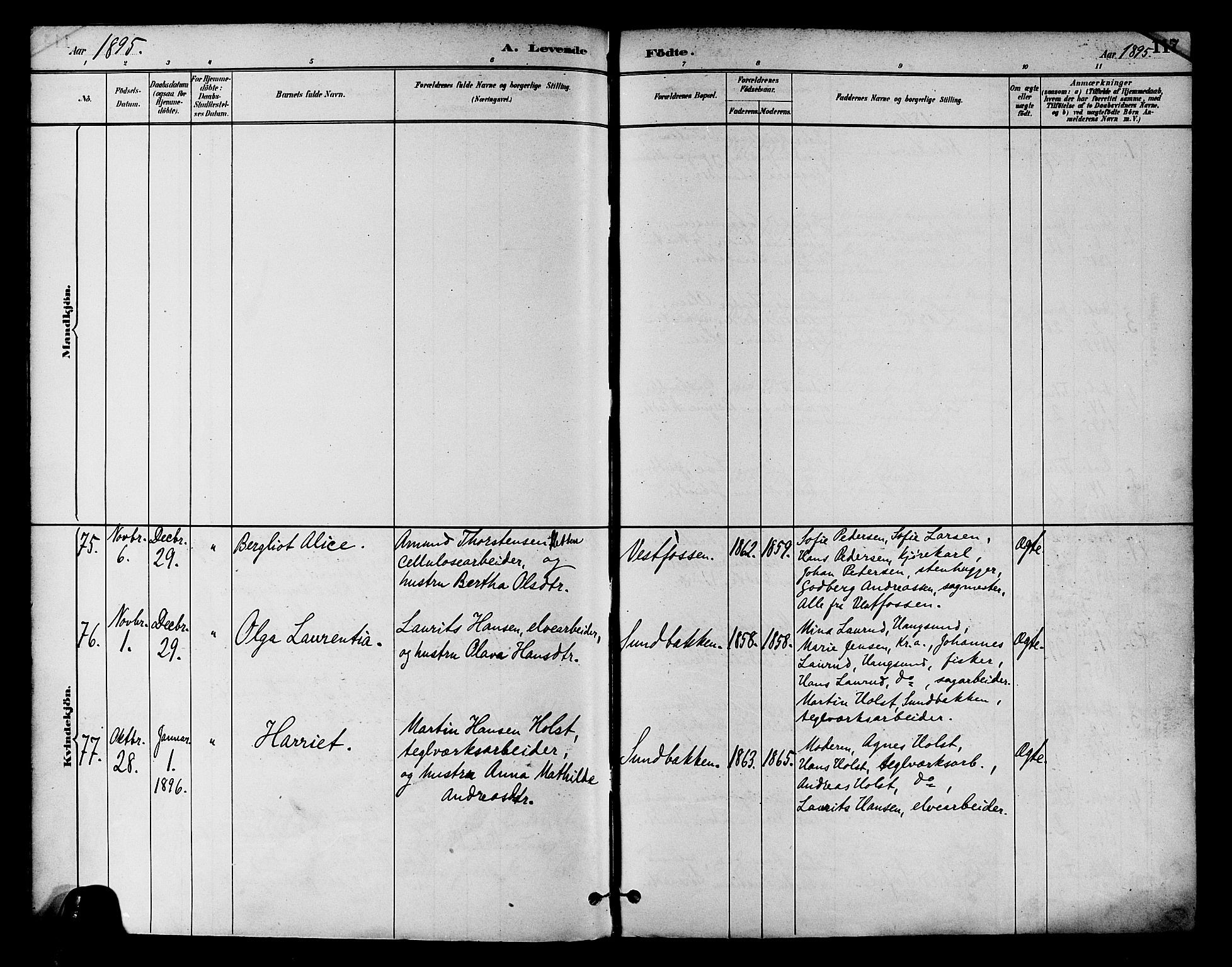 Eiker kirkebøker, AV/SAKO-A-4/F/Fb/L0002: Parish register (official) no. II 2, 1889-1896, p. 115