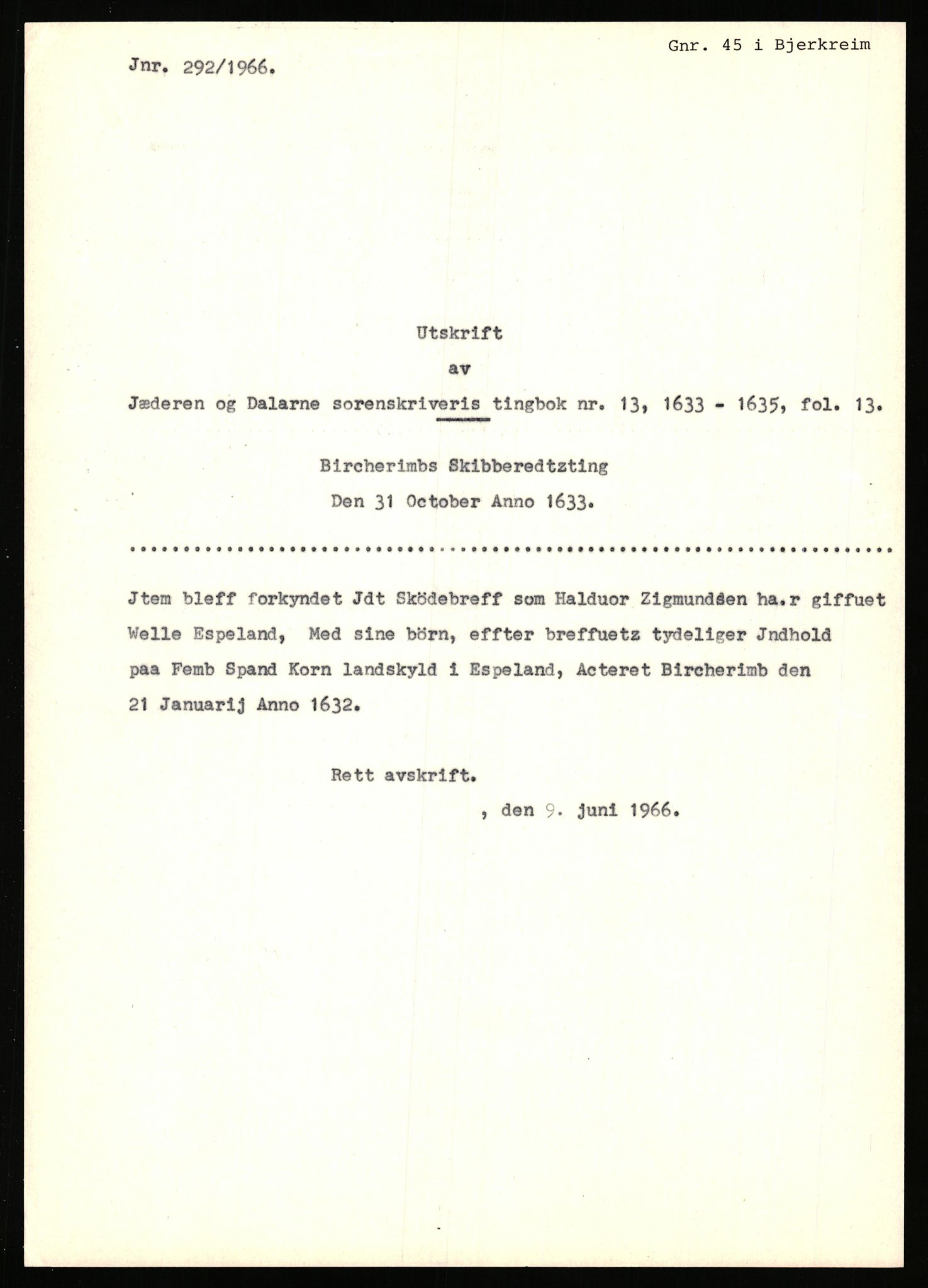 Statsarkivet i Stavanger, SAST/A-101971/03/Y/Yj/L0018: Avskrifter sortert etter gårdsnavn: Engelsvold - Espevold nedre, 1750-1930, p. 396