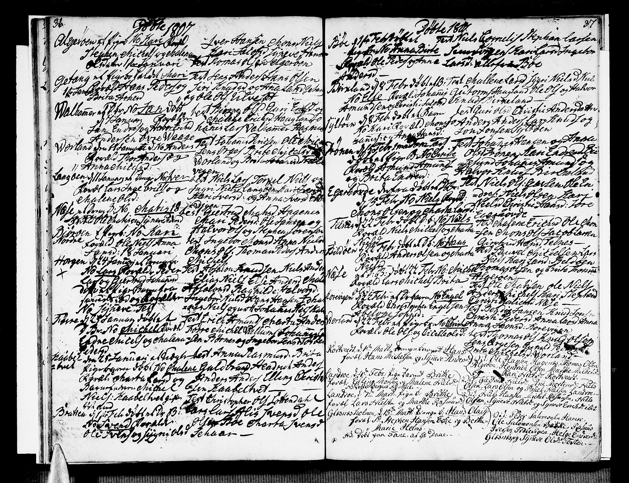 Sund sokneprestembete, AV/SAB-A-99930: Parish register (official) no. A 10, 1804-1818, p. 38-39
