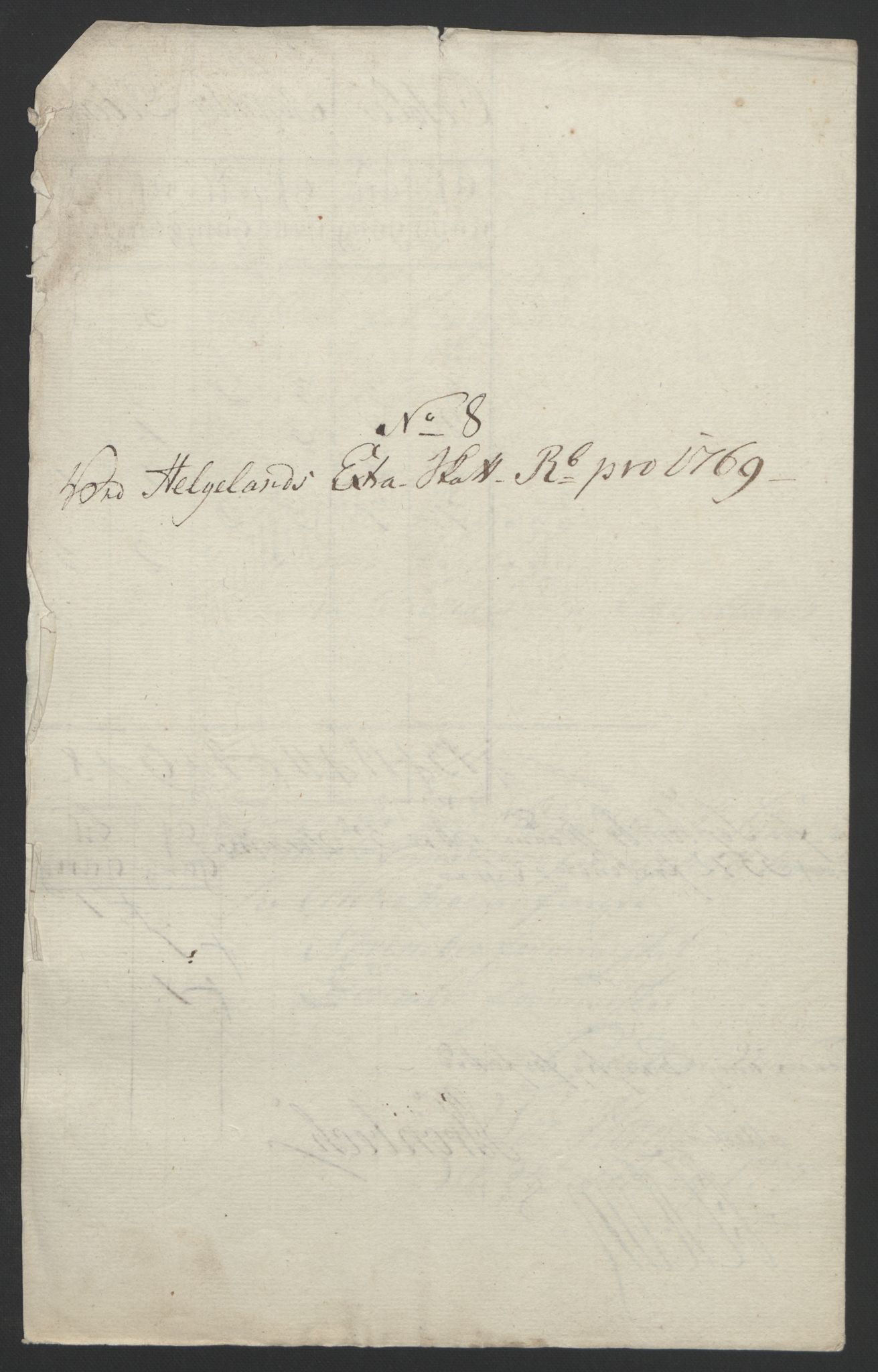 Rentekammeret inntil 1814, Reviderte regnskaper, Fogderegnskap, AV/RA-EA-4092/R65/L4573: Ekstraskatten Helgeland, 1762-1772, p. 250