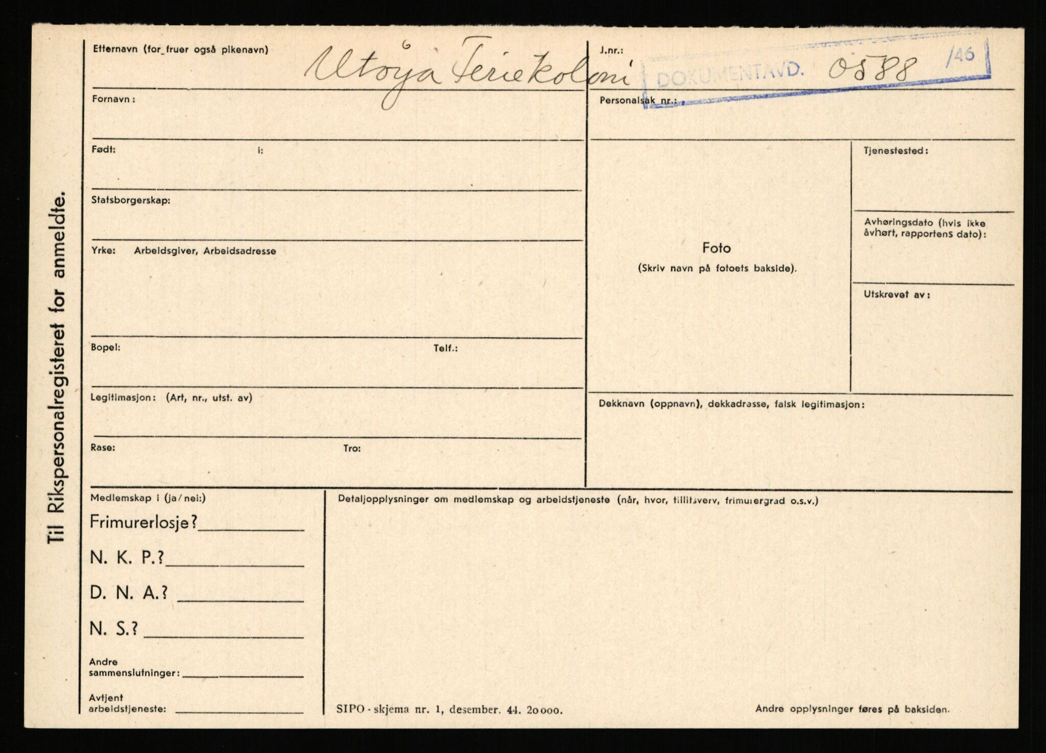 Statspolitiet - Hovedkontoret / Osloavdelingen, AV/RA-S-1329/C/Ca/L0016: Uberg - Øystese, 1943-1945, p. 413