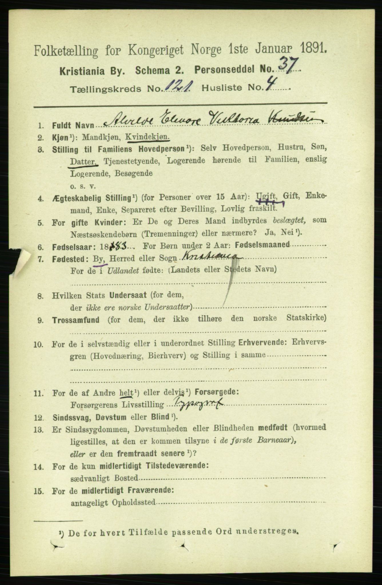 RA, 1891 census for 0301 Kristiania, 1891, p. 64359