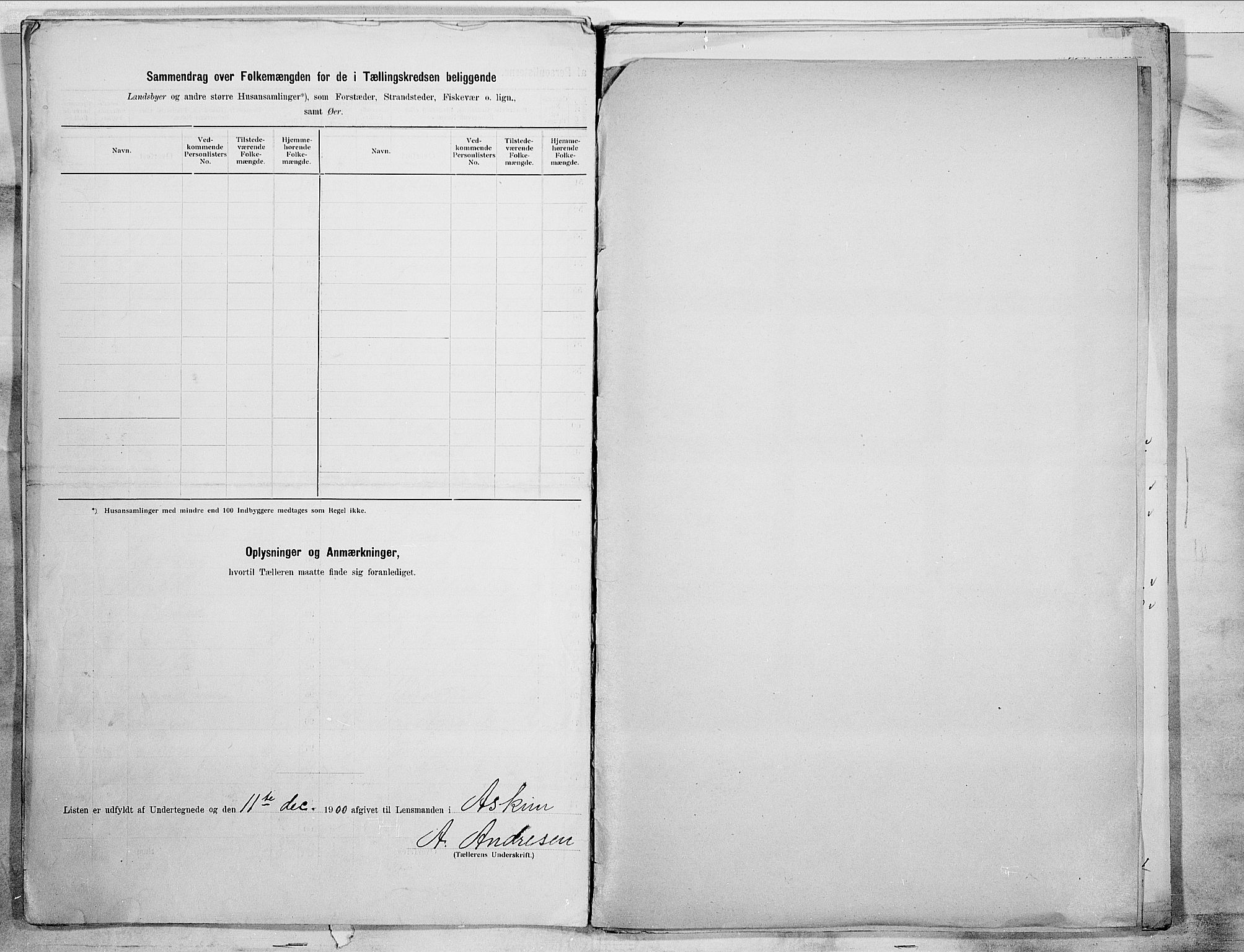 SAO, 1900 census for Askim, 1900, p. 18