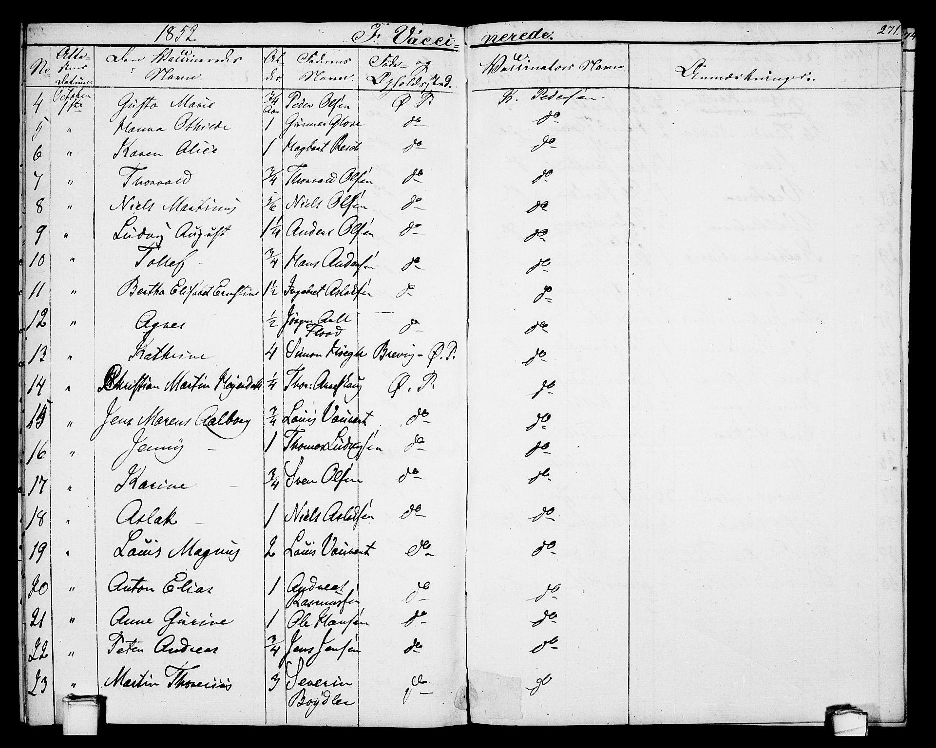 Porsgrunn kirkebøker , SAKO/A-104/G/Gb/L0003: Parish register (copy) no. II 3, 1841-1852, p. 271