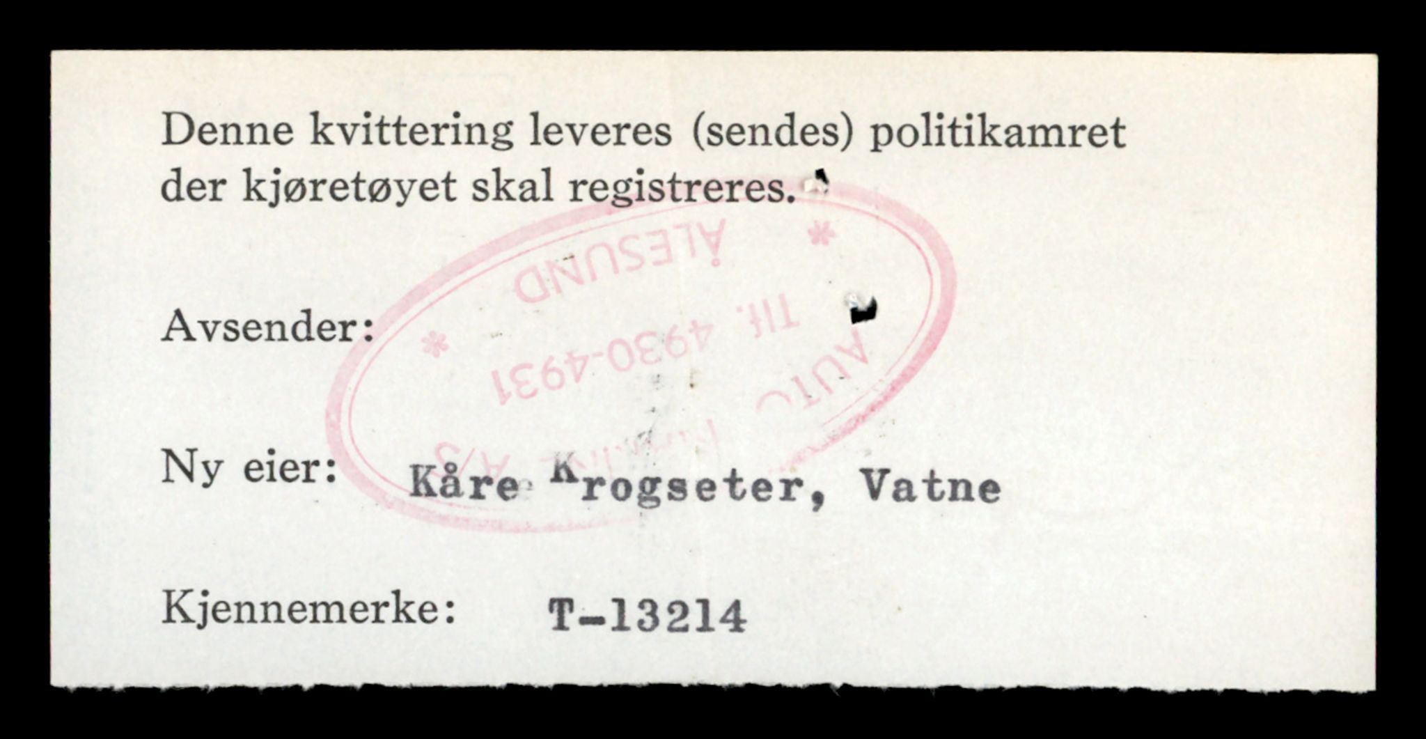 Møre og Romsdal vegkontor - Ålesund trafikkstasjon, AV/SAT-A-4099/F/Fe/L0038: Registreringskort for kjøretøy T 13180 - T 13360, 1927-1998, p. 576