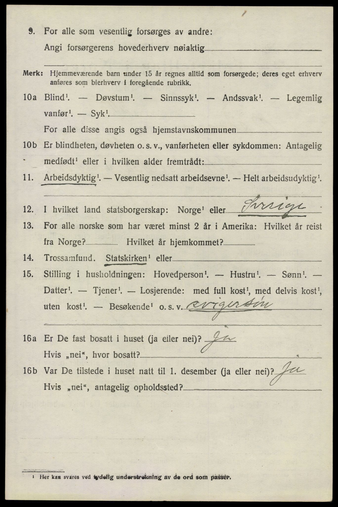 SAO, 1920 census for Bærum, 1920, p. 7239