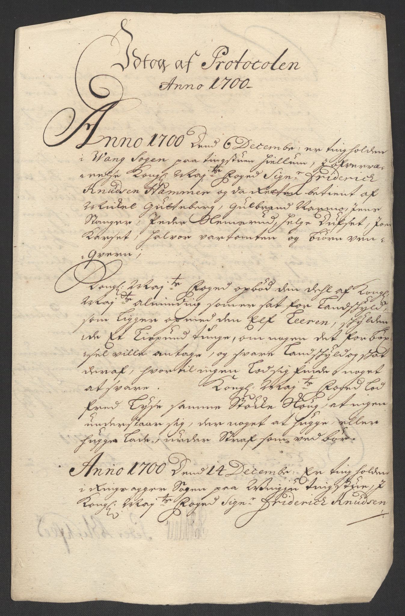 Rentekammeret inntil 1814, Reviderte regnskaper, Fogderegnskap, AV/RA-EA-4092/R16/L1039: Fogderegnskap Hedmark, 1700, p. 193