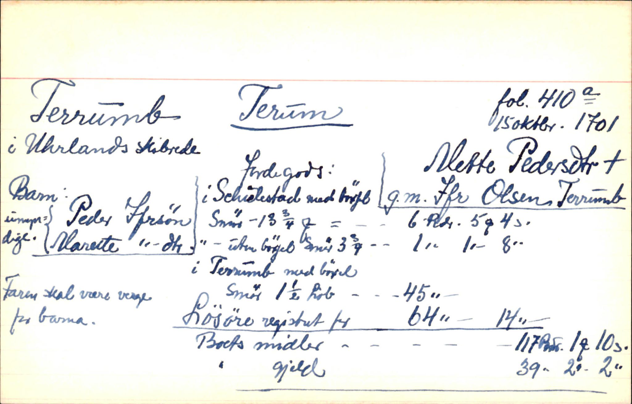 Skiftekort ved Statsarkivet i Bergen, SAB/SKIFTEKORT/006/L0001: Skifteprotokoll nr. 1-2, 1698-1720, p. 16