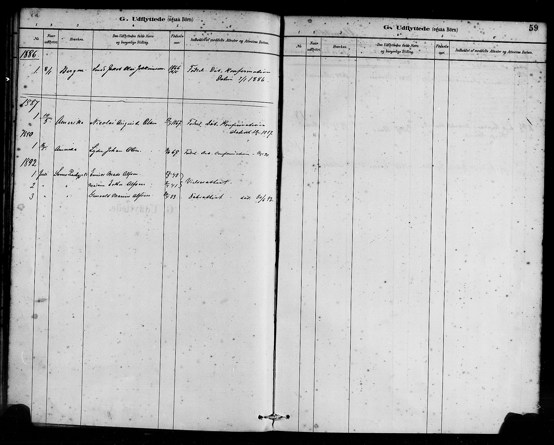 Kinn sokneprestembete, AV/SAB-A-80801/H/Haa/Haac/L0001: Parish register (official) no. C 1, 1883-1894, p. 59