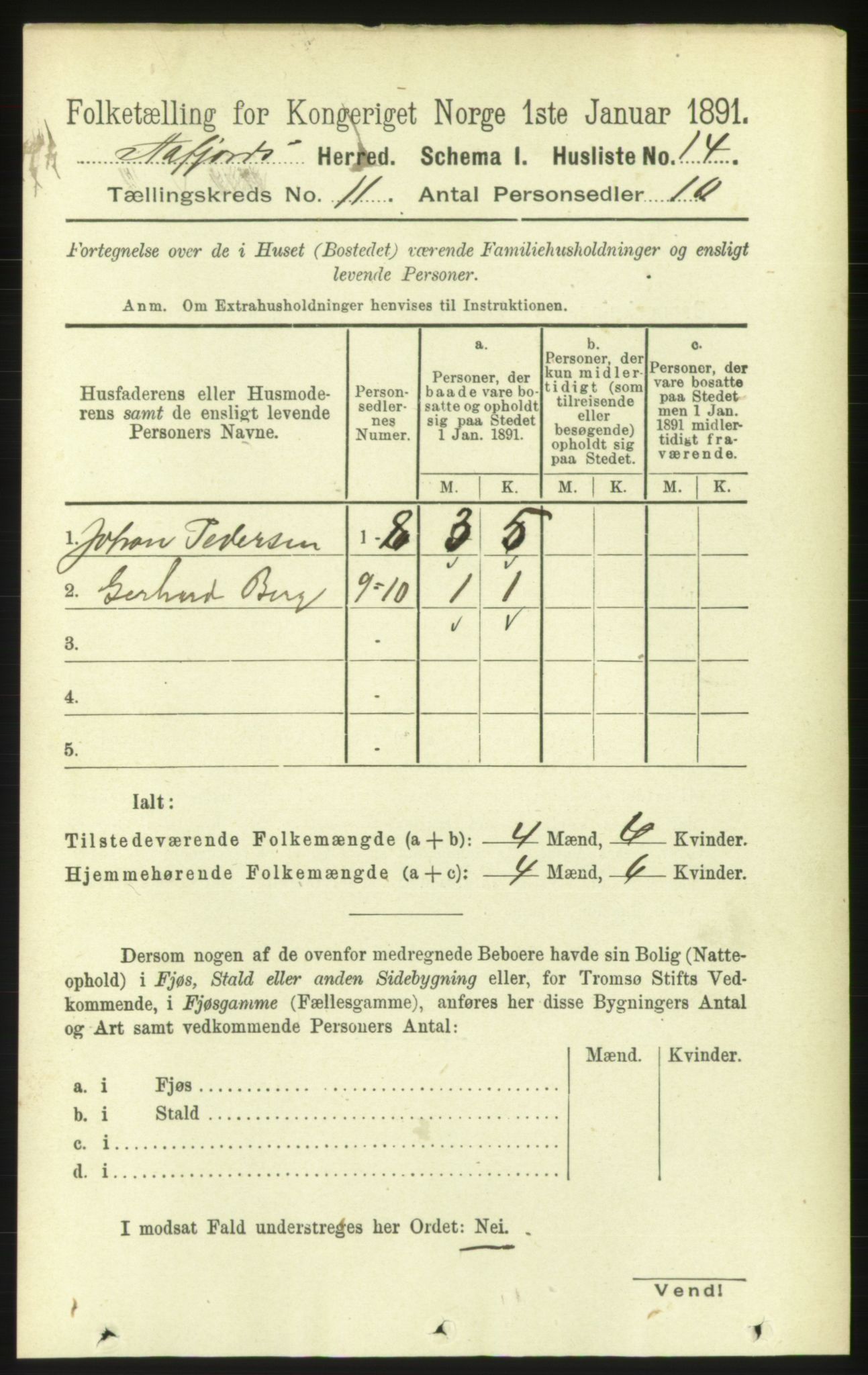 RA, 1891 census for 1630 Åfjord, 1891, p. 3261