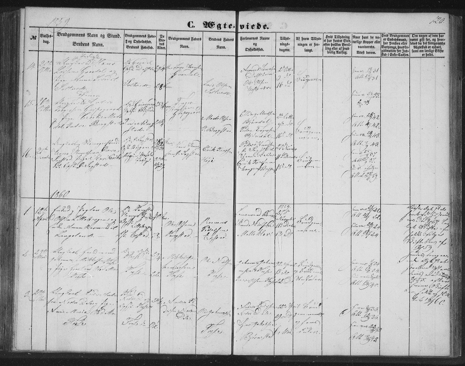 Alversund Sokneprestembete, SAB/A-73901/H/Ha/Hab: Parish register (copy) no. C 1, 1851-1866, p. 120