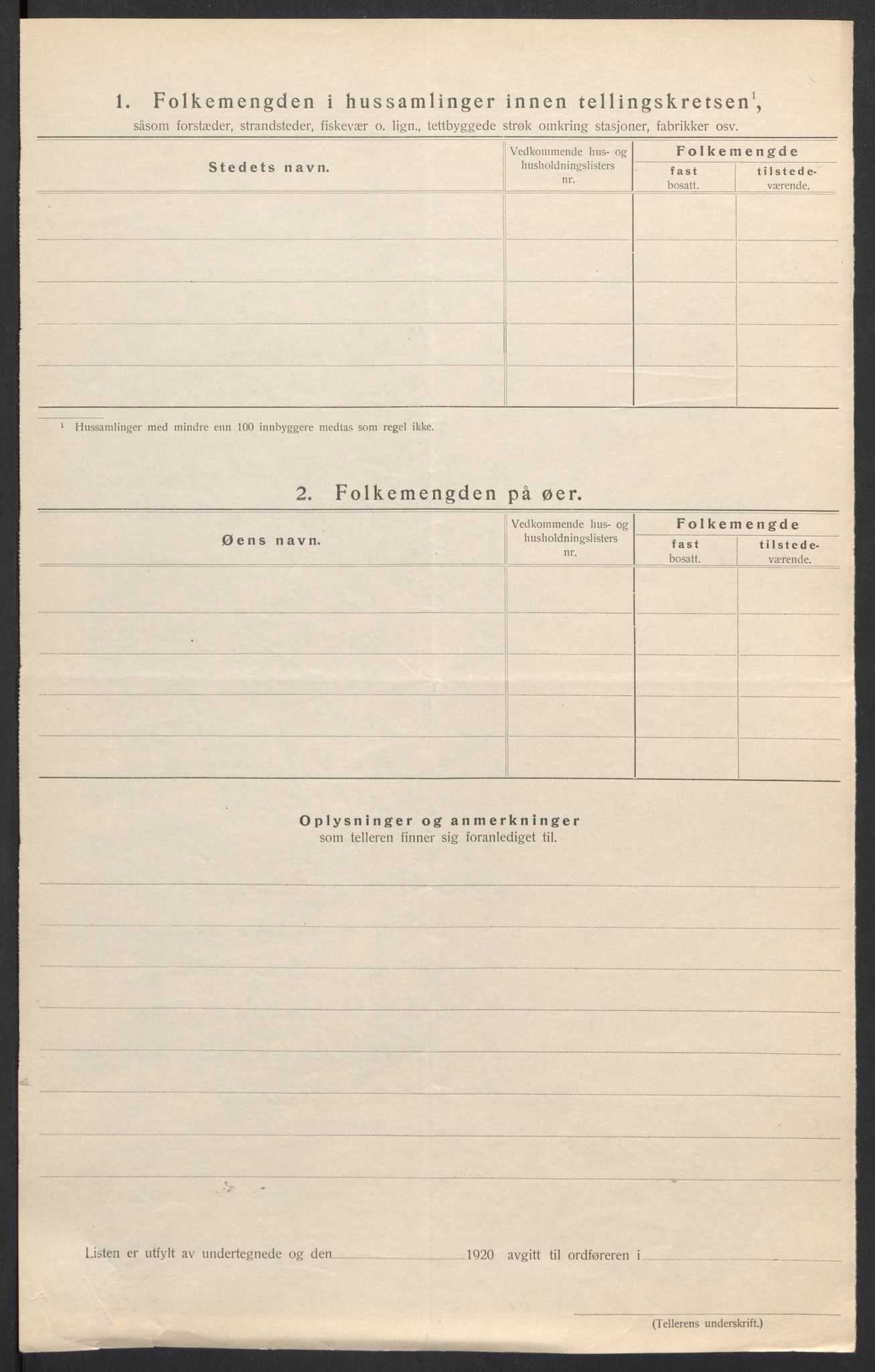 SAH, 1920 census for Vang (Hedmark), 1920, p. 42