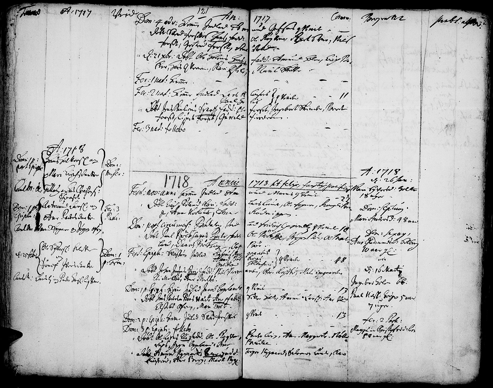Gausdal prestekontor, SAH/PREST-090/H/Ha/Haa/L0001: Parish register (official) no. 1, 1693-1728, p. 121