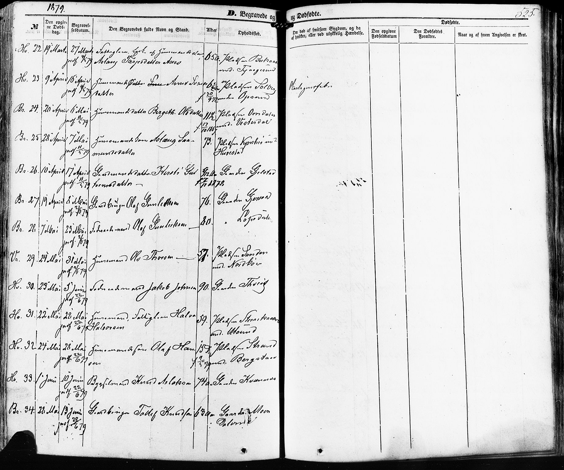 Kviteseid kirkebøker, AV/SAKO-A-276/F/Fa/L0007: Parish register (official) no. I 7, 1859-1881, p. 525