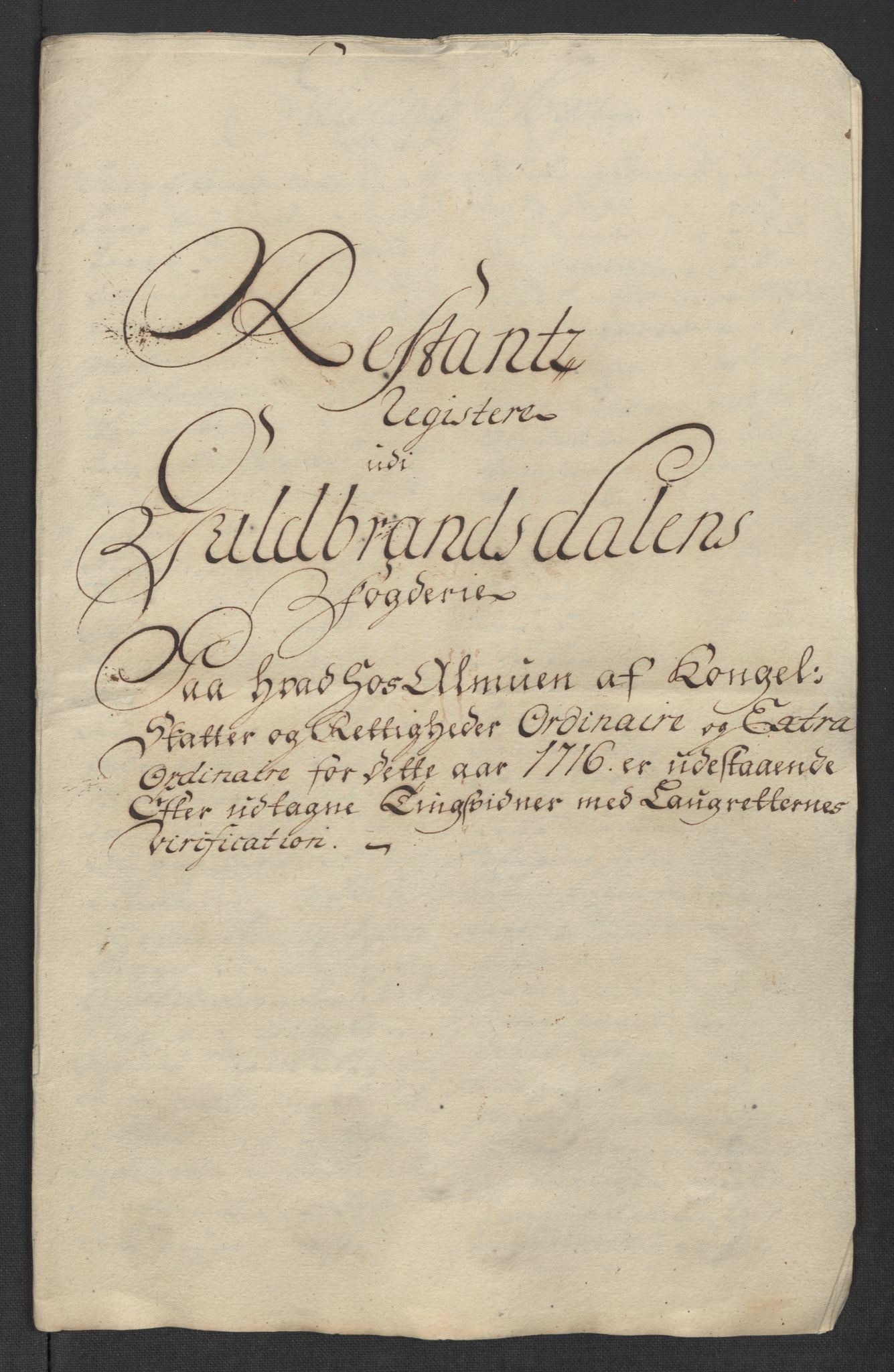 Rentekammeret inntil 1814, Reviderte regnskaper, Fogderegnskap, AV/RA-EA-4092/R17/L1186: Fogderegnskap Gudbrandsdal, 1716, p. 283