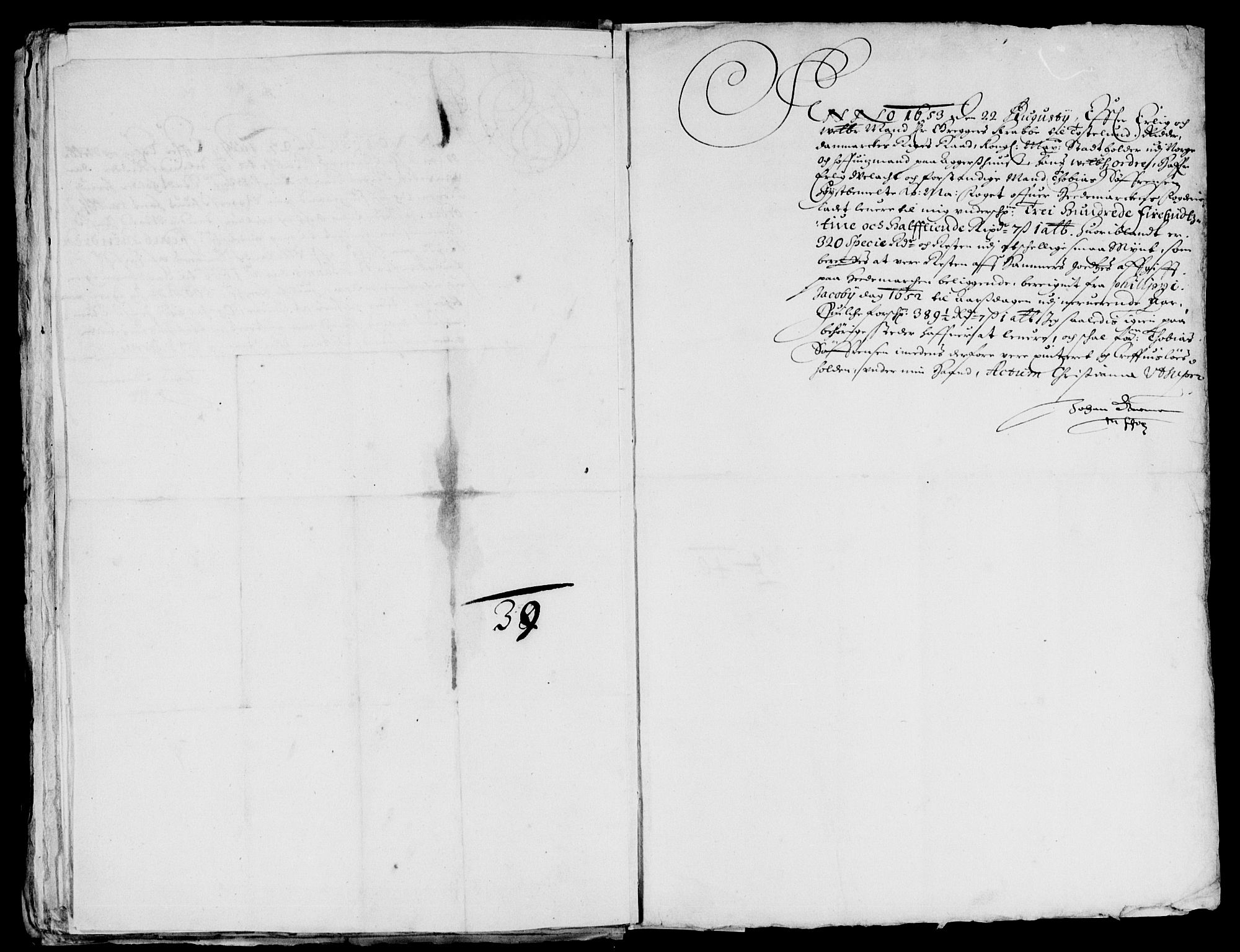 Rentekammeret inntil 1814, Reviderte regnskaper, Lensregnskaper, AV/RA-EA-5023/R/Rb/Rba/L0215: Akershus len, 1650-1654