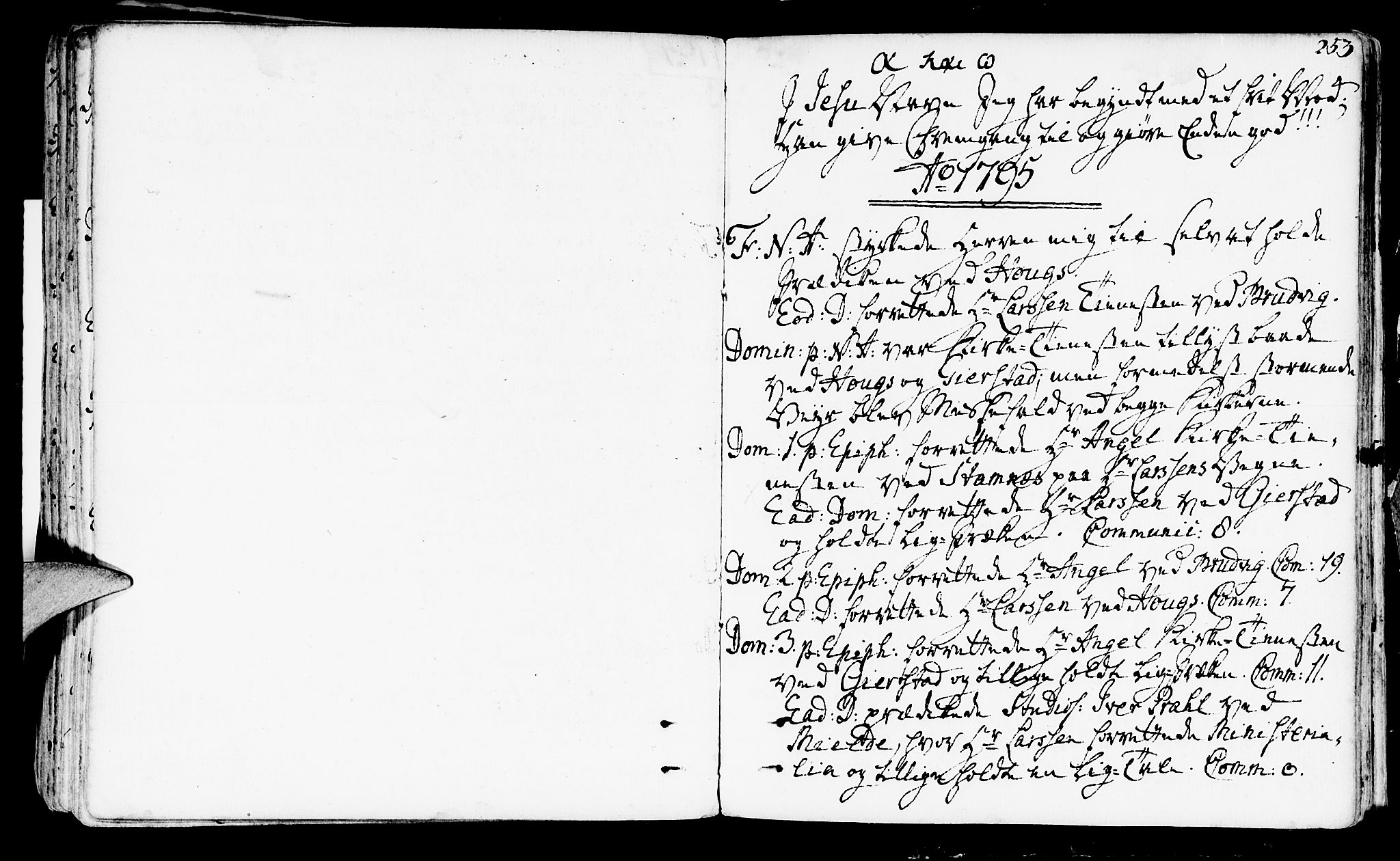 Haus sokneprestembete, SAB/A-75601/H/Haa: Parish register (official) no. A 10, 1782-1796, p. 253