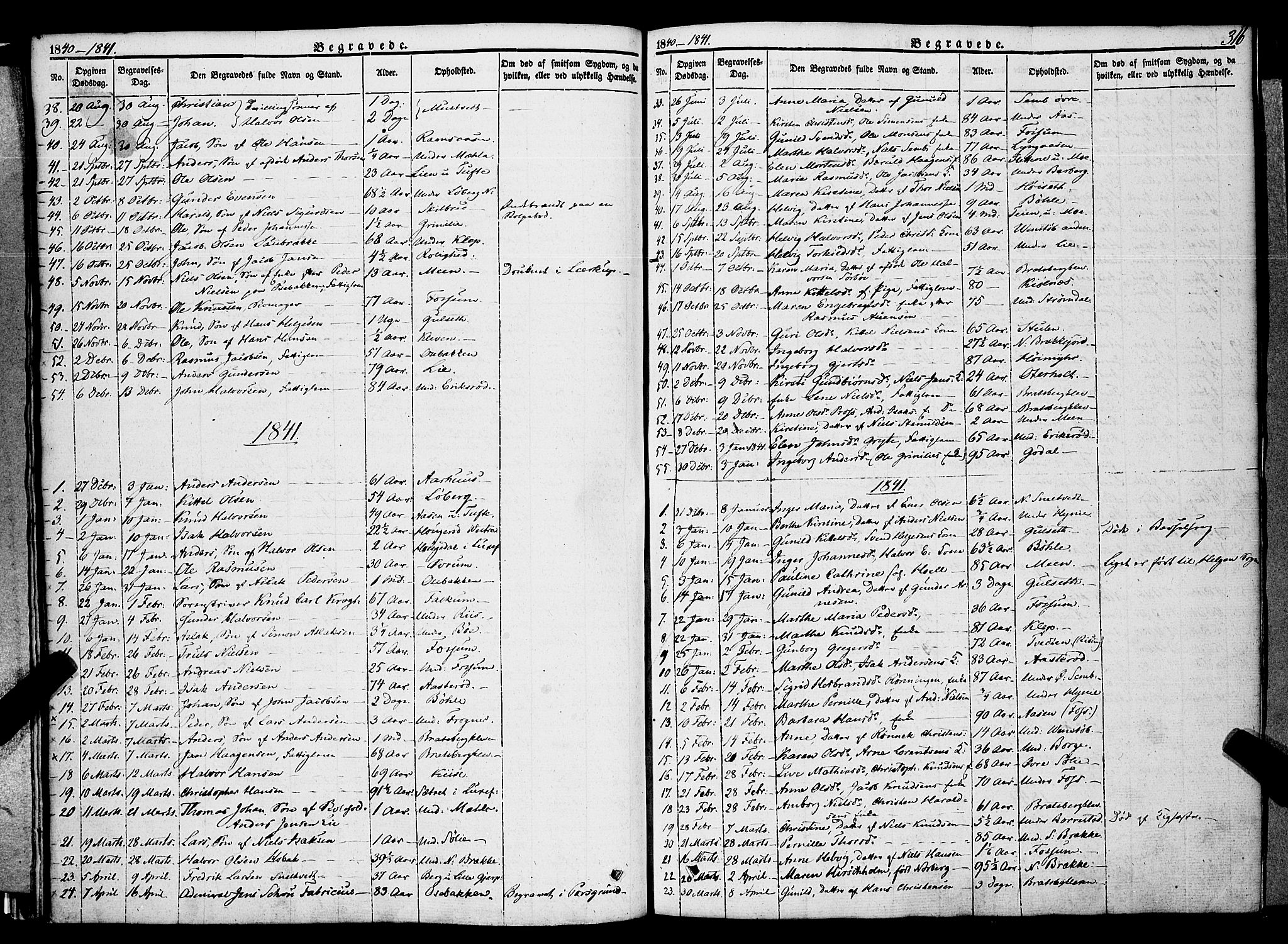 Gjerpen kirkebøker, SAKO/A-265/F/Fa/L0007b: Parish register (official) no. I 7B, 1834-1857, p. 316