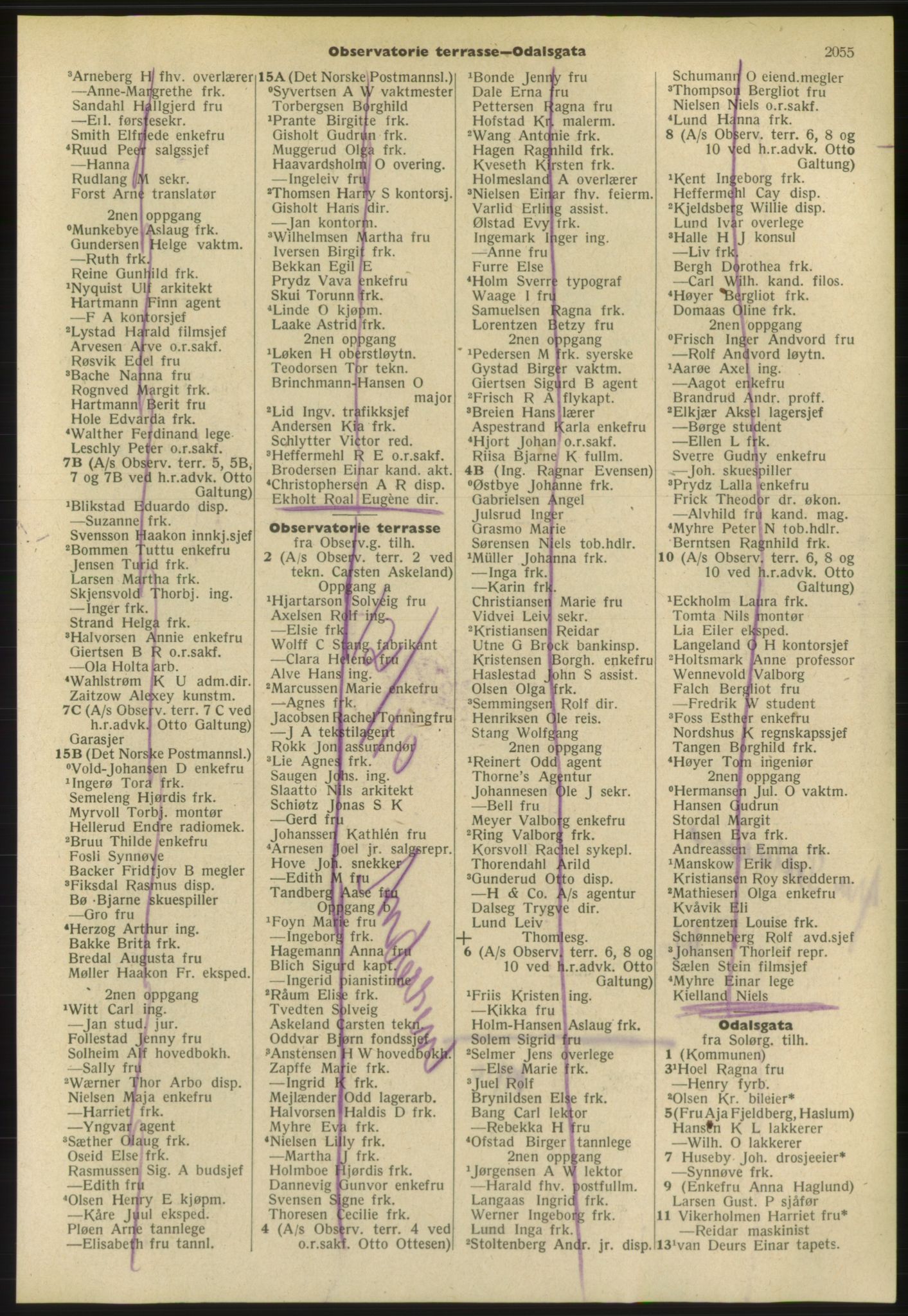 Kristiania/Oslo adressebok, PUBL/-, 1953, p. 2055