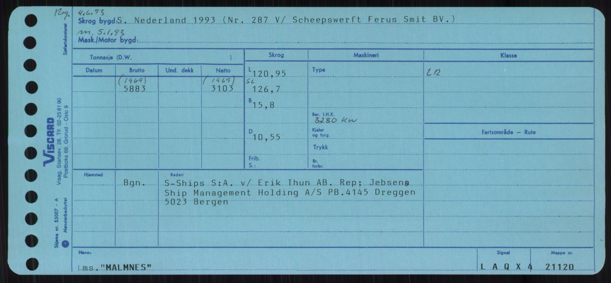 Sjøfartsdirektoratet med forløpere, Skipsmålingen, RA/S-1627/H/Ha/L0003/0002: Fartøy, Hilm-Mar / Fartøy, Kom-Mar, p. 863