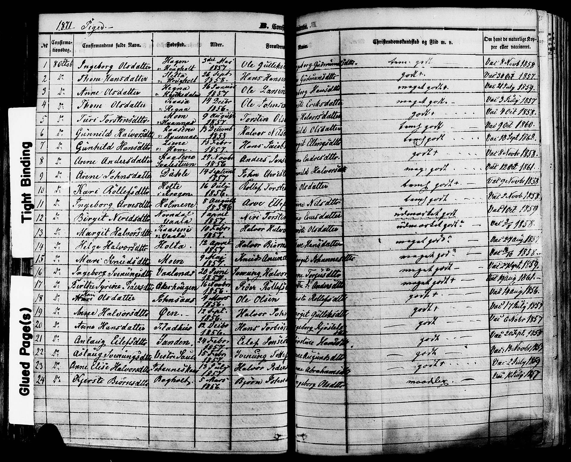 Sauherad kirkebøker, SAKO/A-298/F/Fa/L0007: Parish register (official) no. I 7, 1851-1873, p. 136