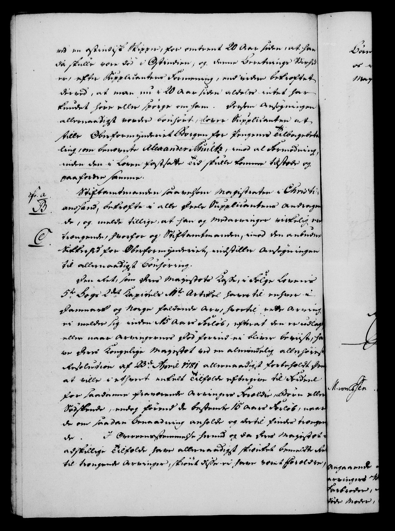 Rentekammeret, Kammerkanselliet, RA/EA-3111/G/Gf/Gfa/L0068: Norsk relasjons- og resolusjonsprotokoll (merket RK 52.68), 1786, p. 1000