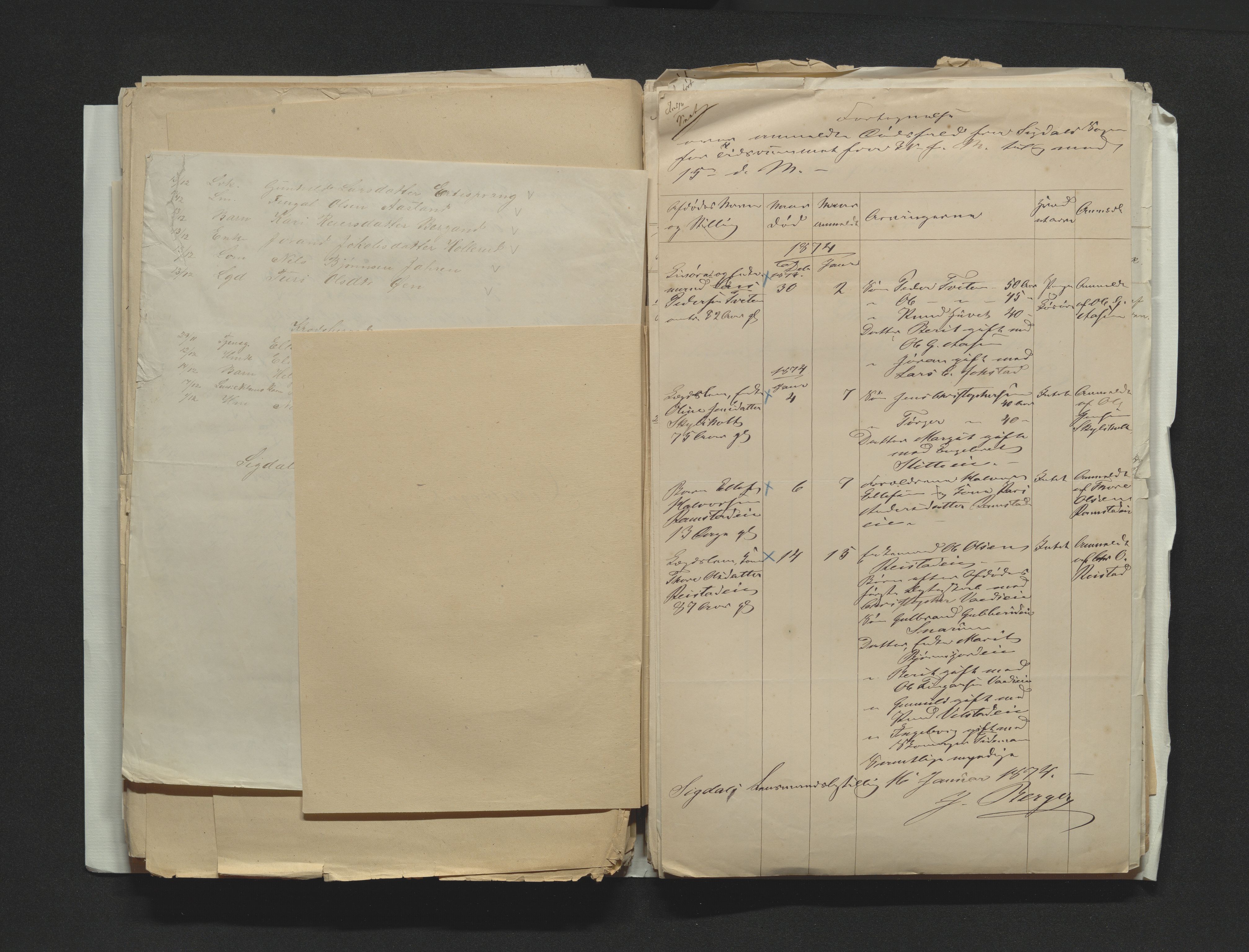 Eiker, Modum og Sigdal sorenskriveri, AV/SAKO-A-123/H/Ha/Hab/L0014: Dødsfallsmeldinger, 1874-1877, p. 106
