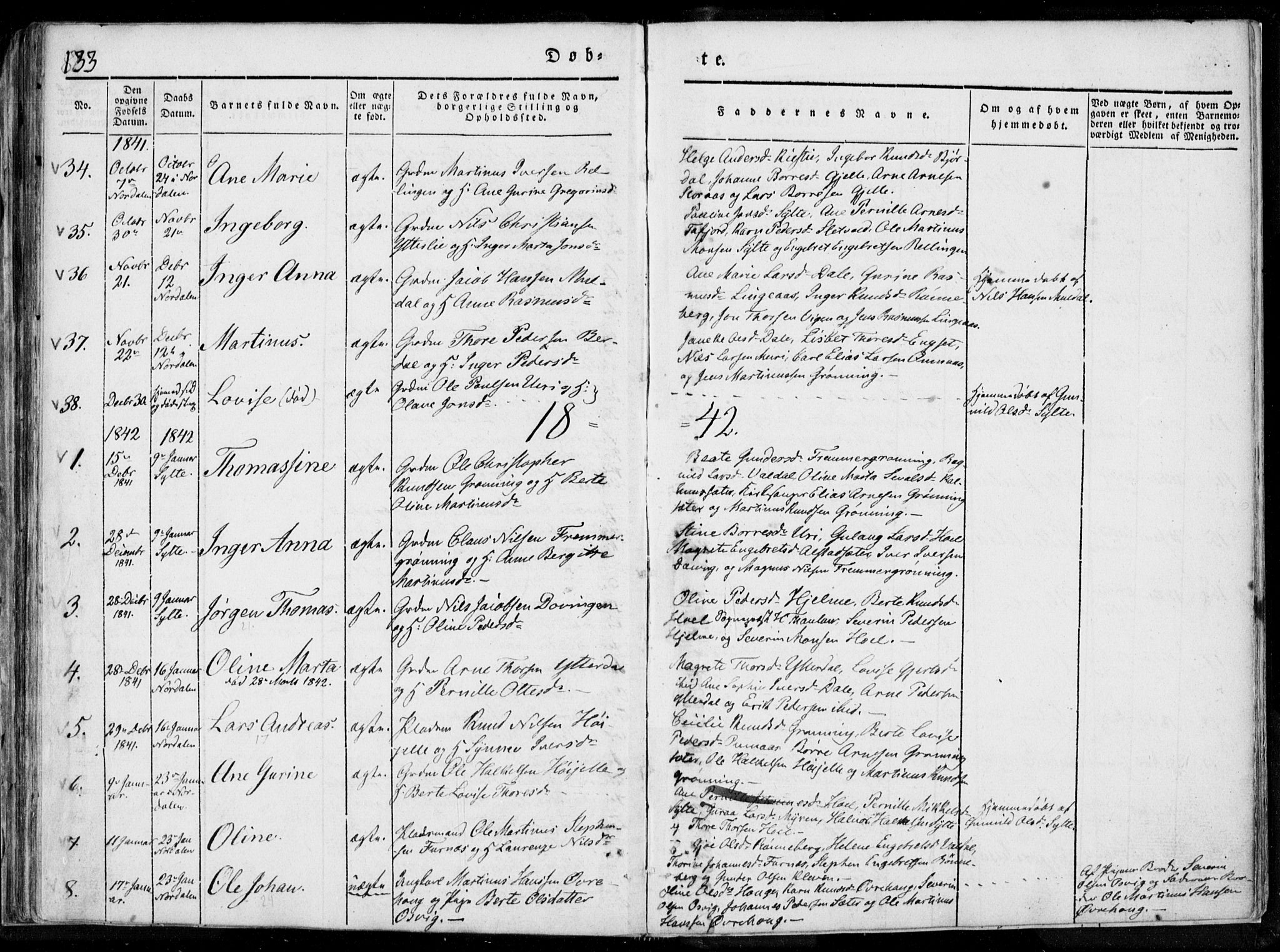 Ministerialprotokoller, klokkerbøker og fødselsregistre - Møre og Romsdal, SAT/A-1454/519/L0247: Parish register (official) no. 519A06, 1827-1846, p. 133