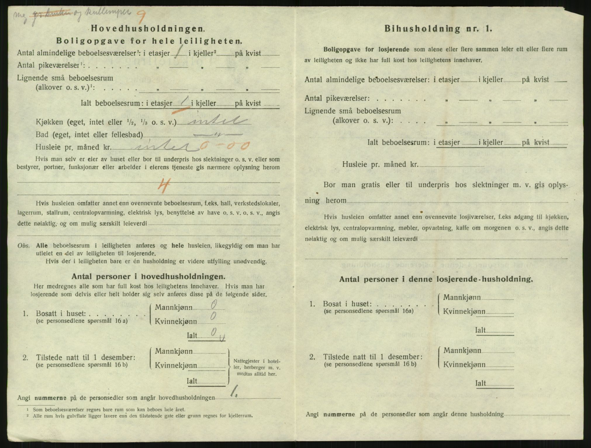 SAT, 1920 census for Narvik, 1920, p. 3971
