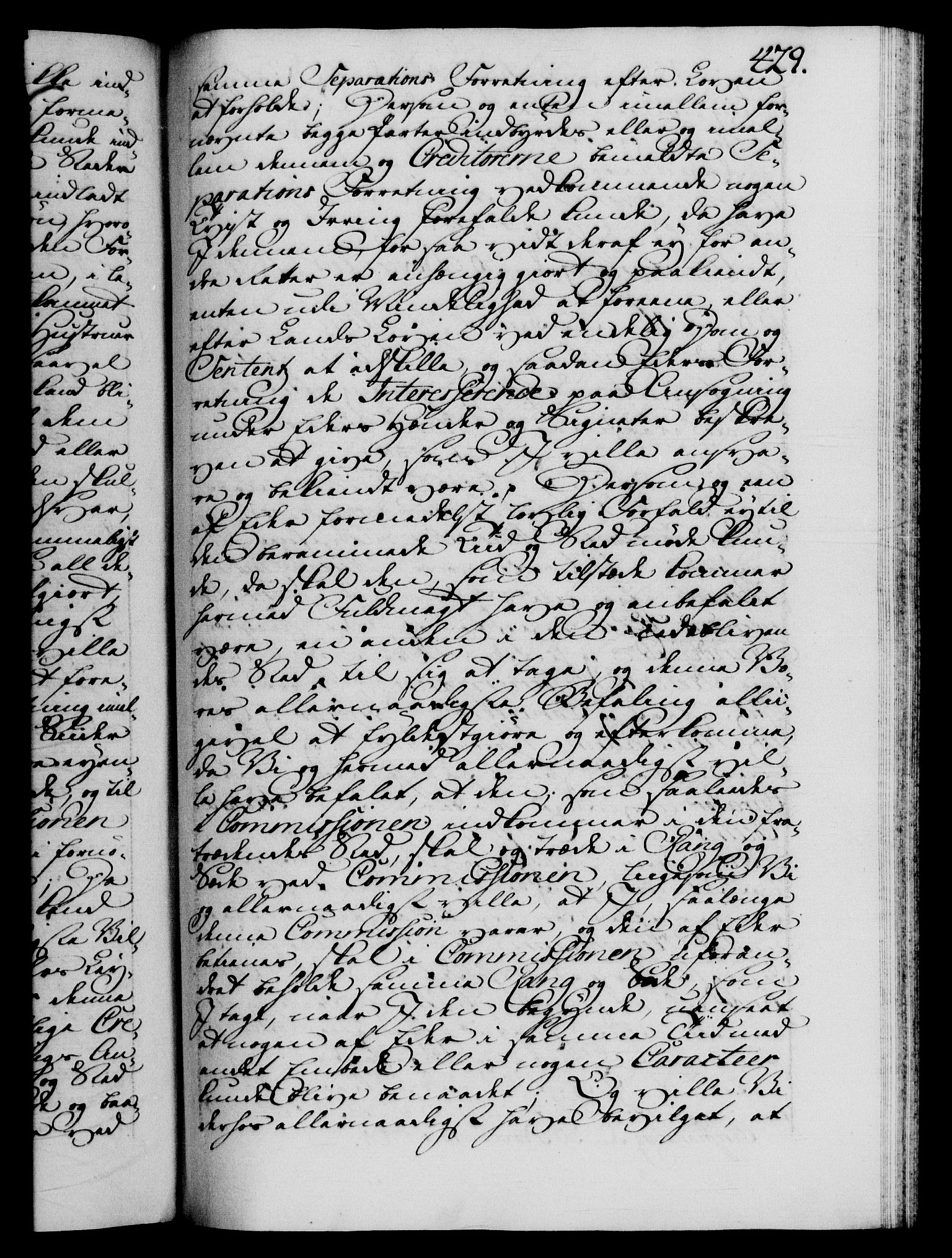 Danske Kanselli 1572-1799, AV/RA-EA-3023/F/Fc/Fca/Fcab/L0037: Norske tegnelser, 1762-1766, p. 429a