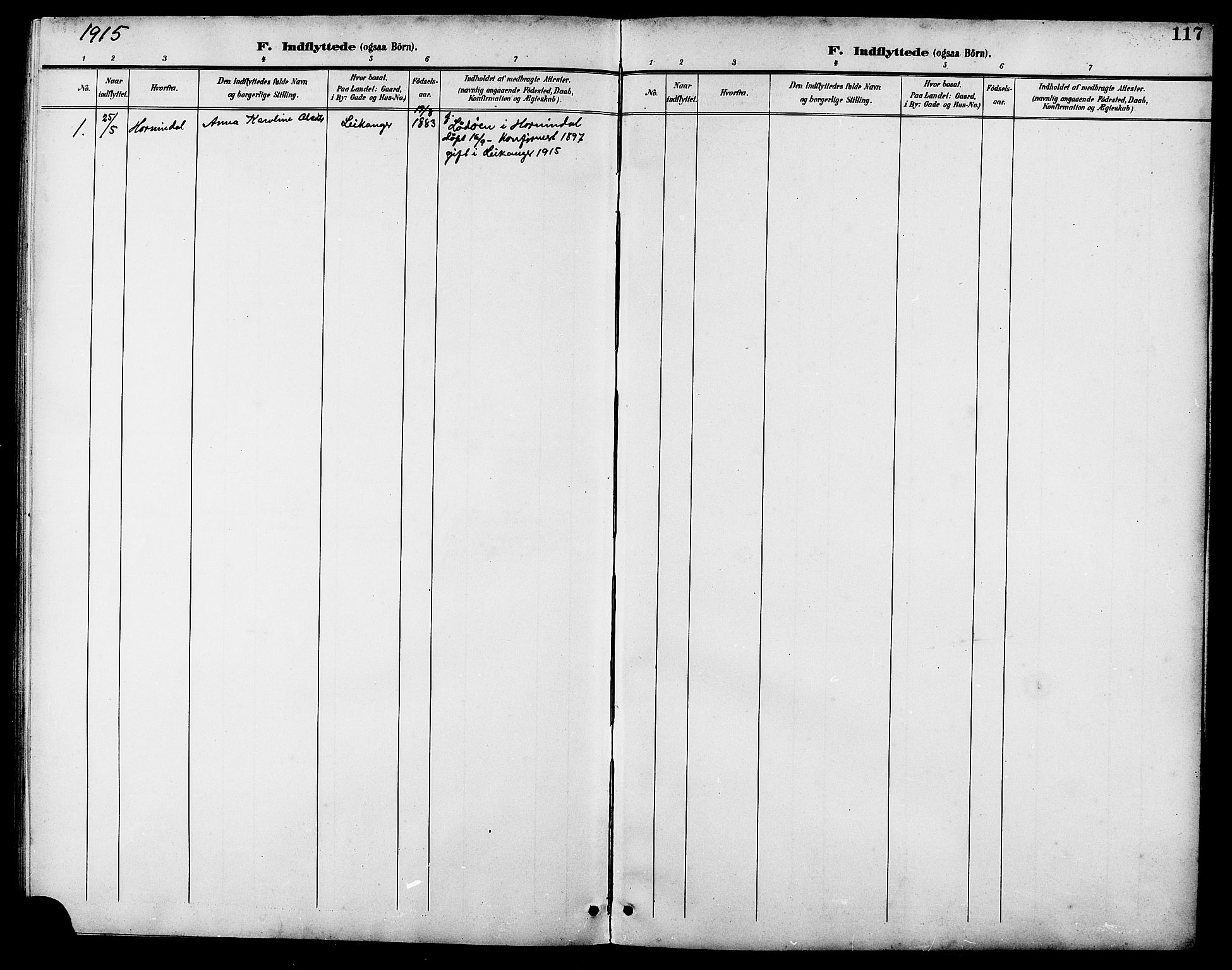 Ministerialprotokoller, klokkerbøker og fødselsregistre - Møre og Romsdal, AV/SAT-A-1454/508/L0098: Parish register (copy) no. 508C02, 1898-1916, p. 117