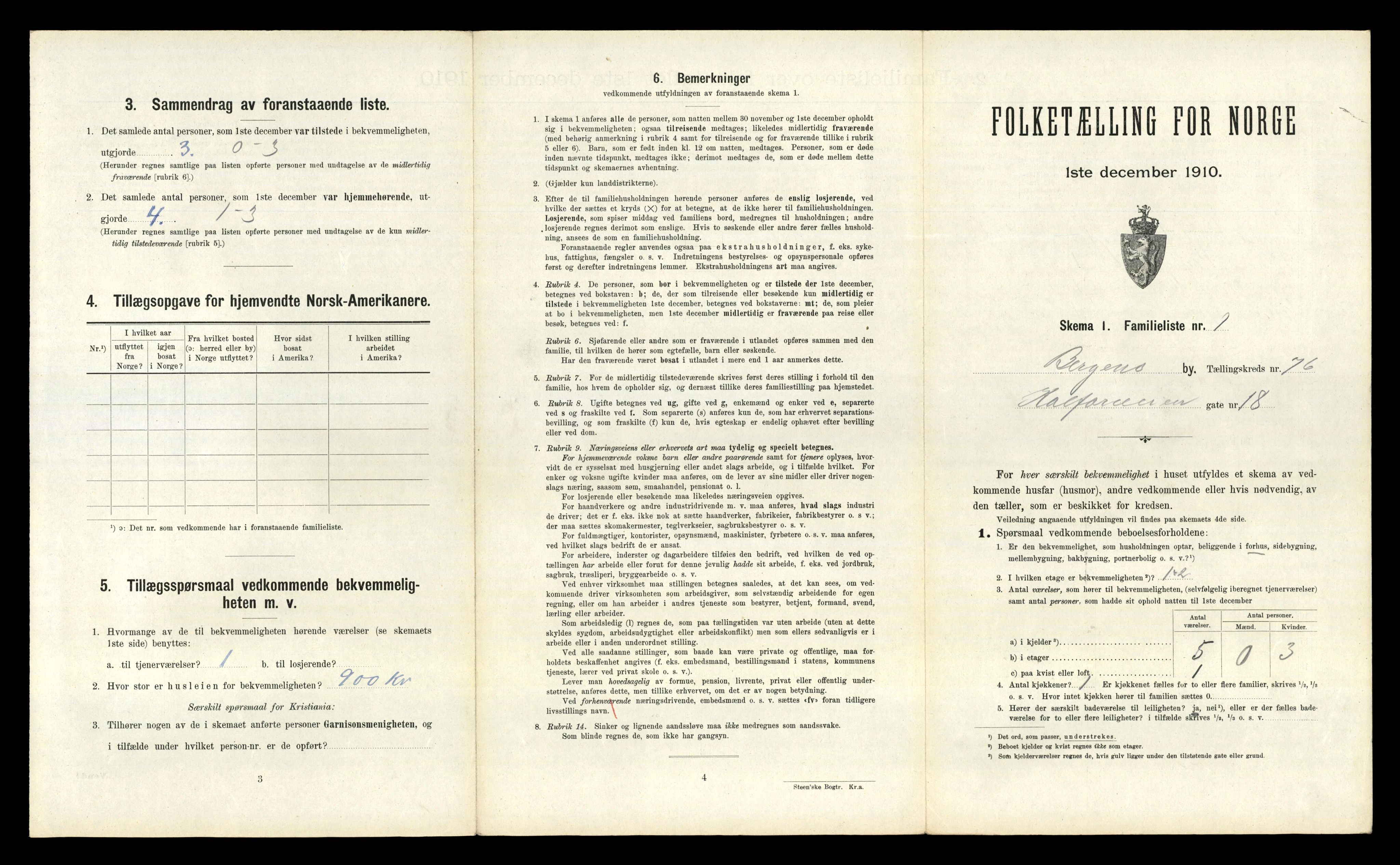 RA, 1910 census for Bergen, 1910, p. 26289